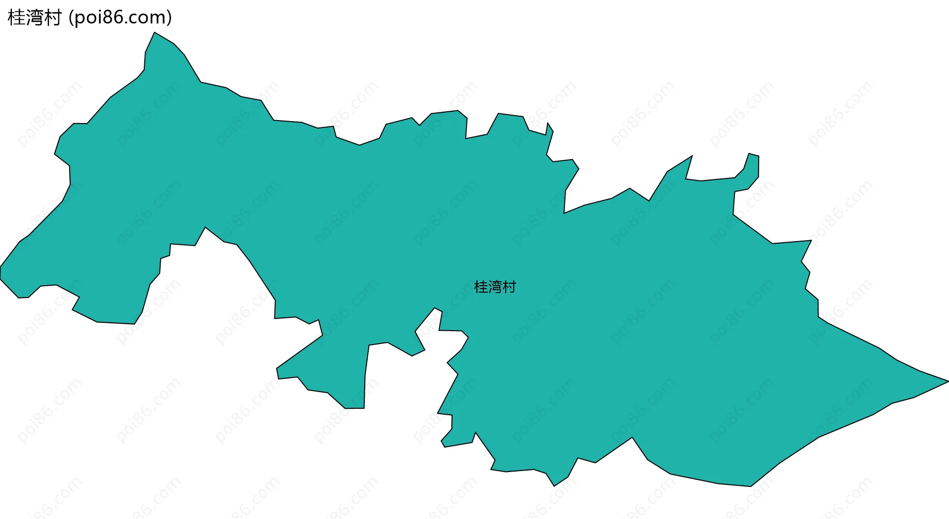 桂湾村边界地图