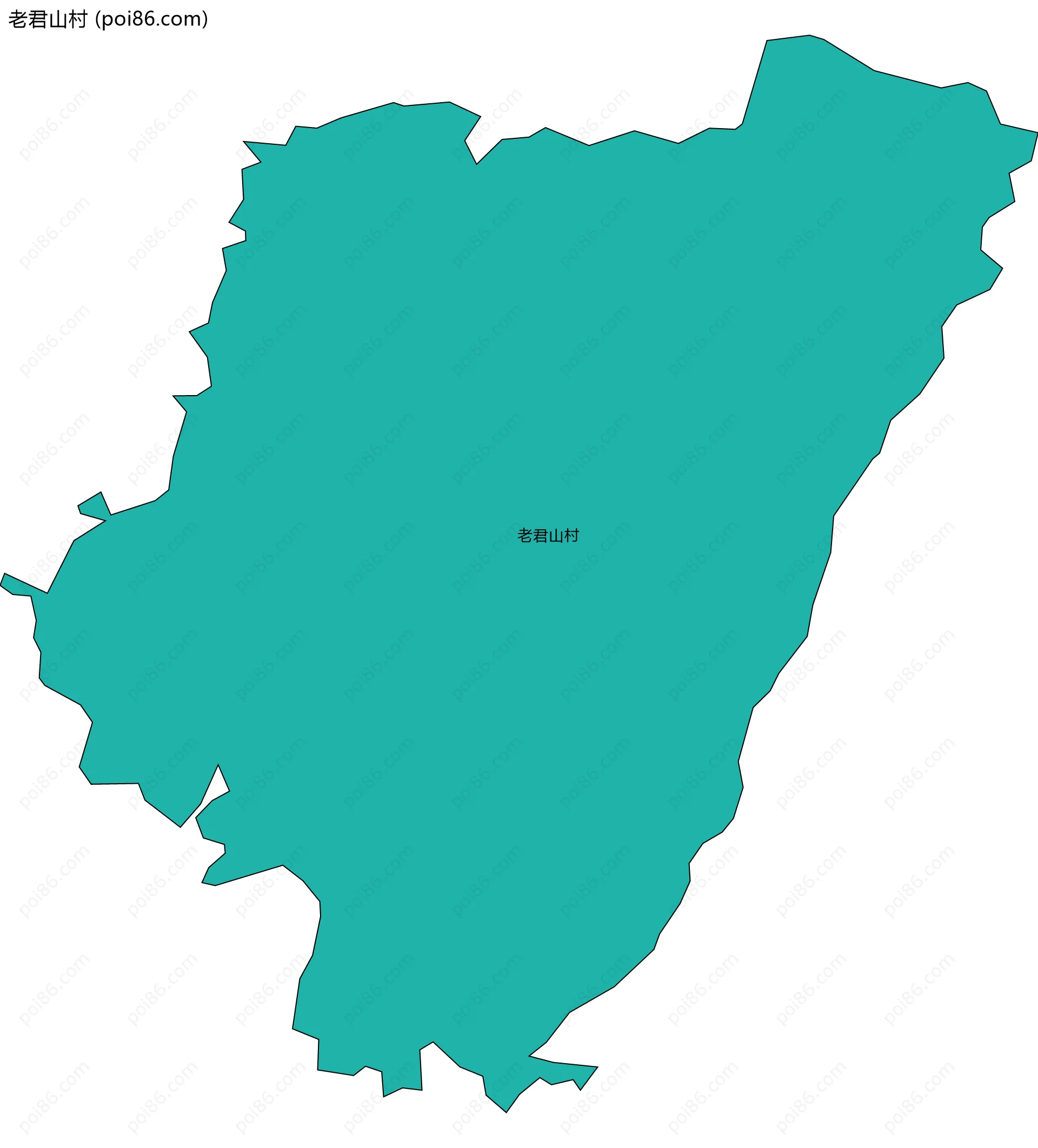 老君山村边界地图