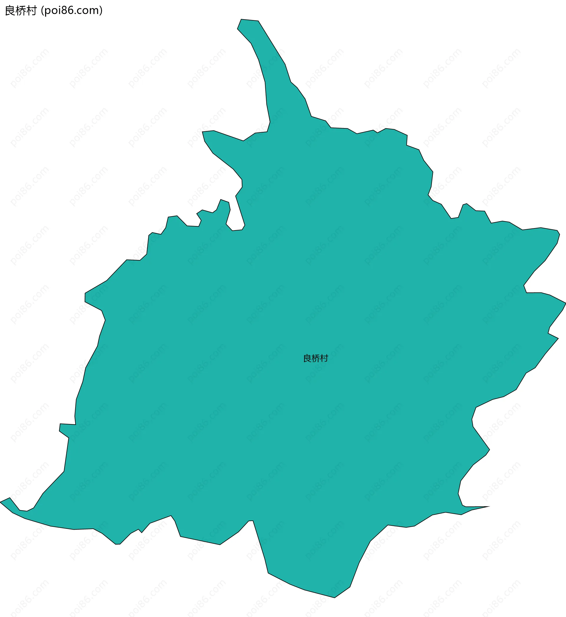 良桥村边界地图