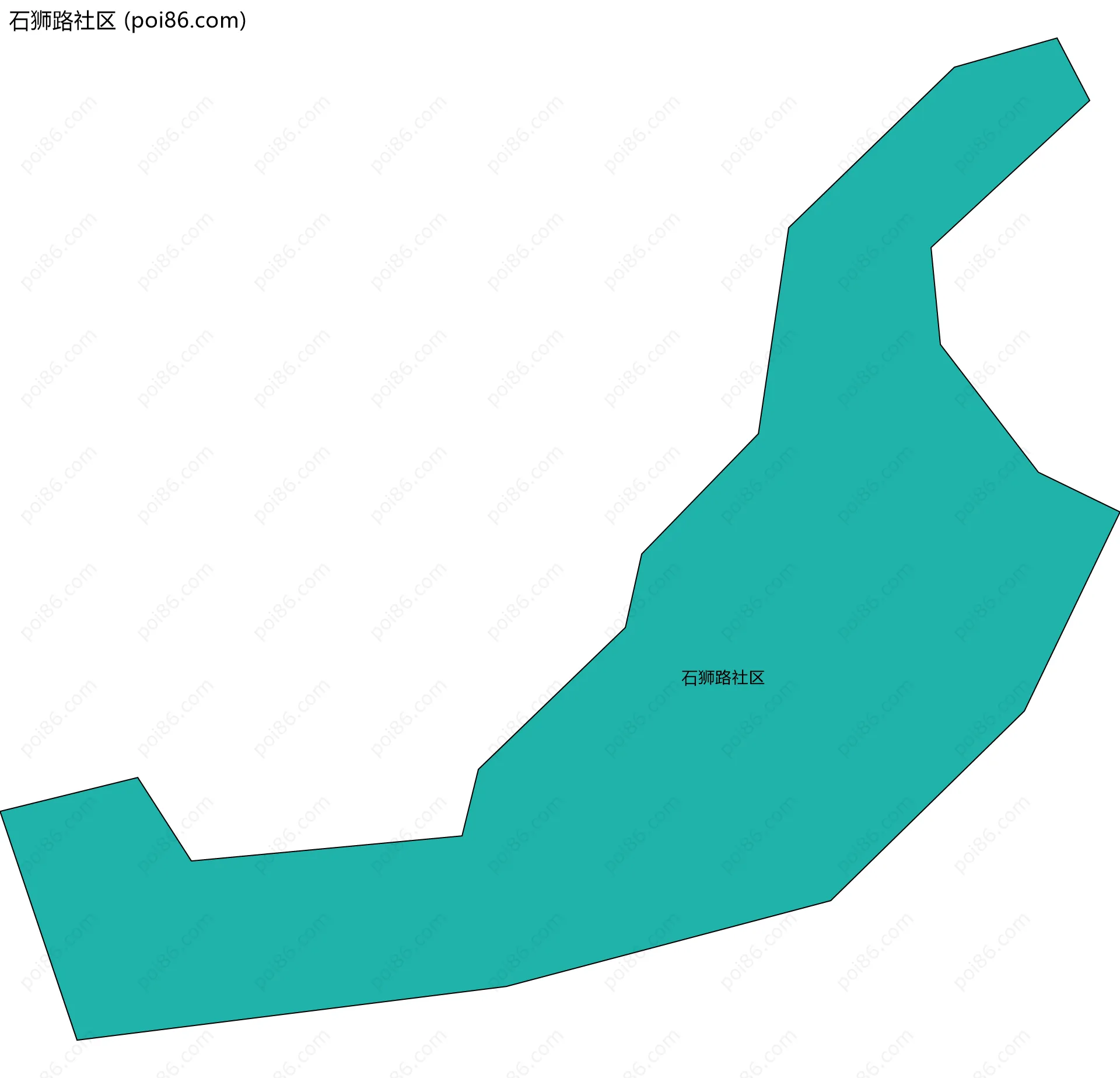 石狮路社区边界地图