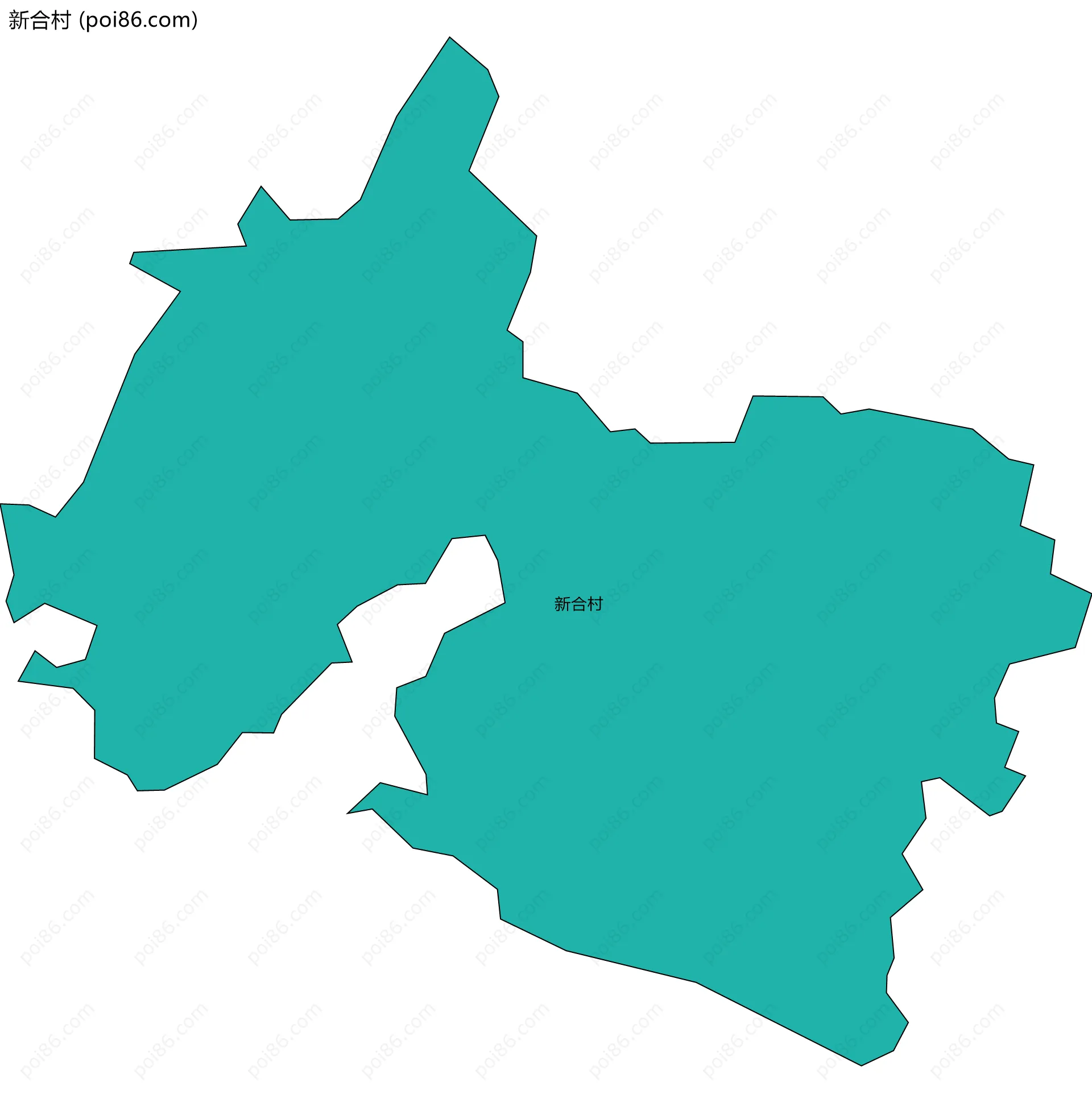 新合村边界地图