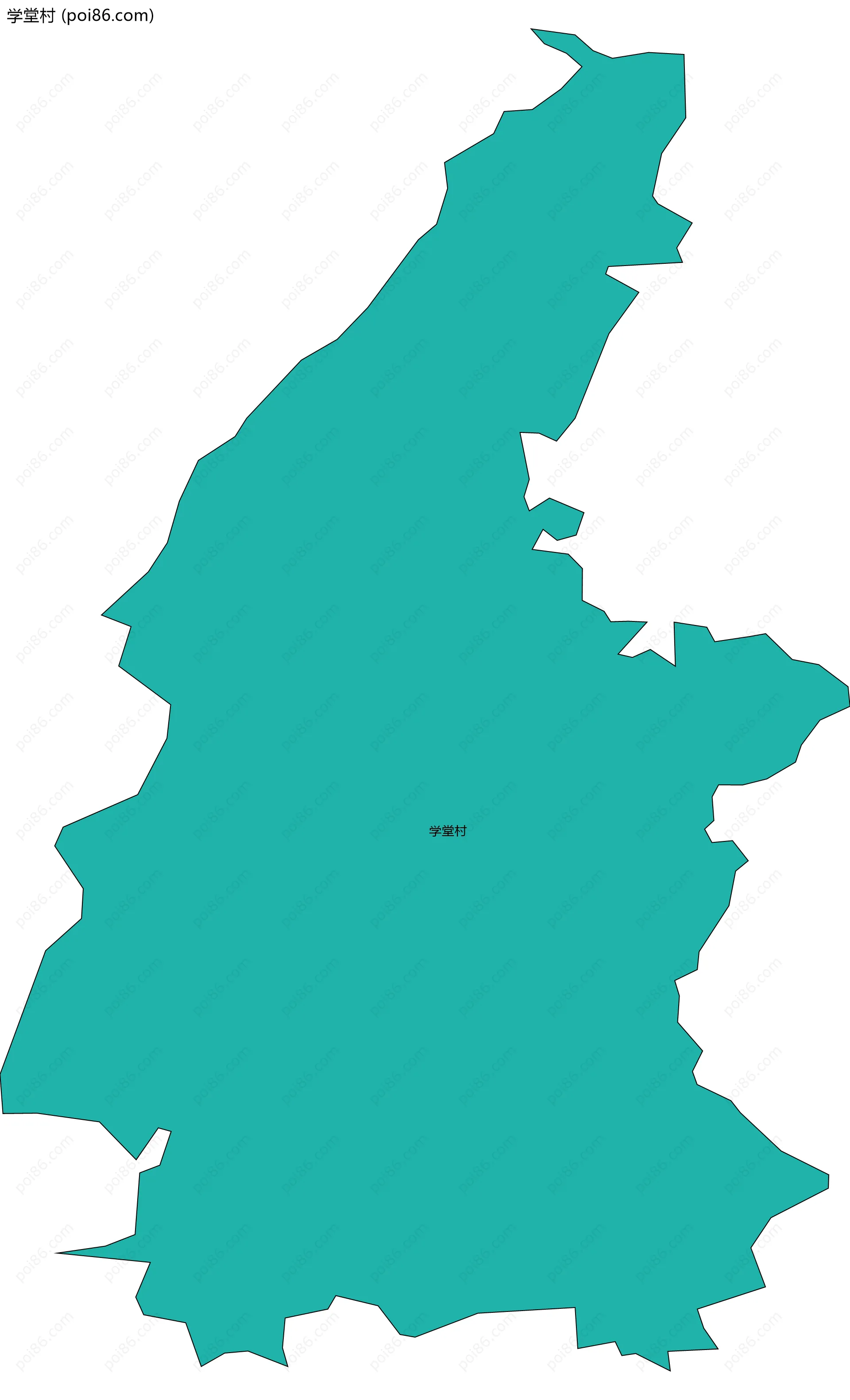 学堂村边界地图