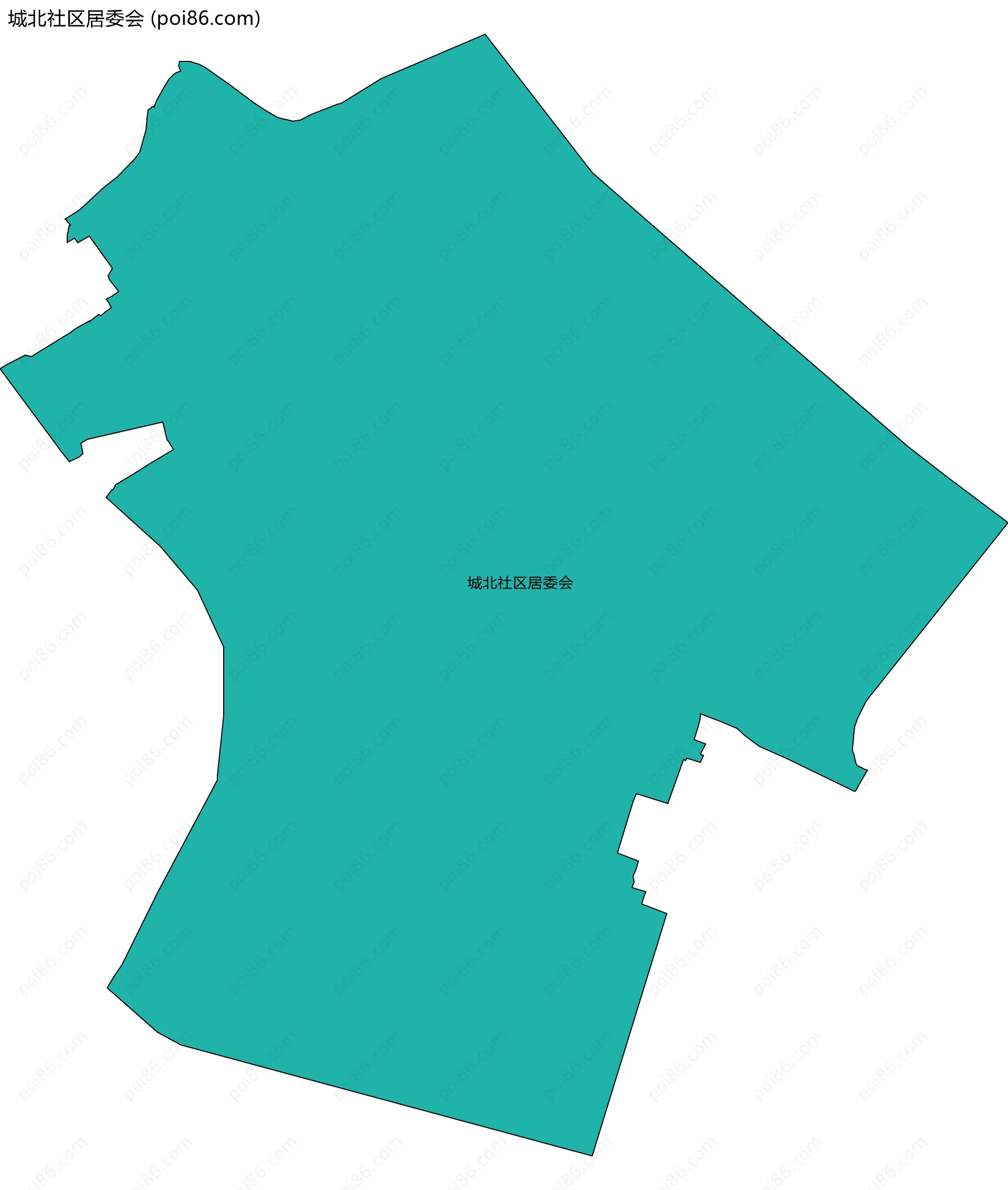 城北社区居委会边界地图
