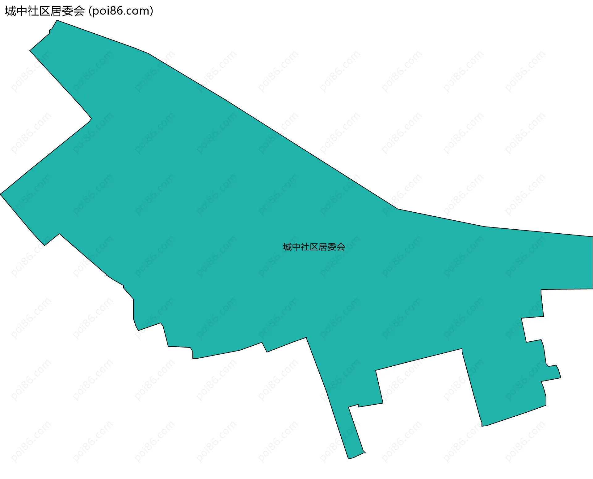 城中社区居委会边界地图