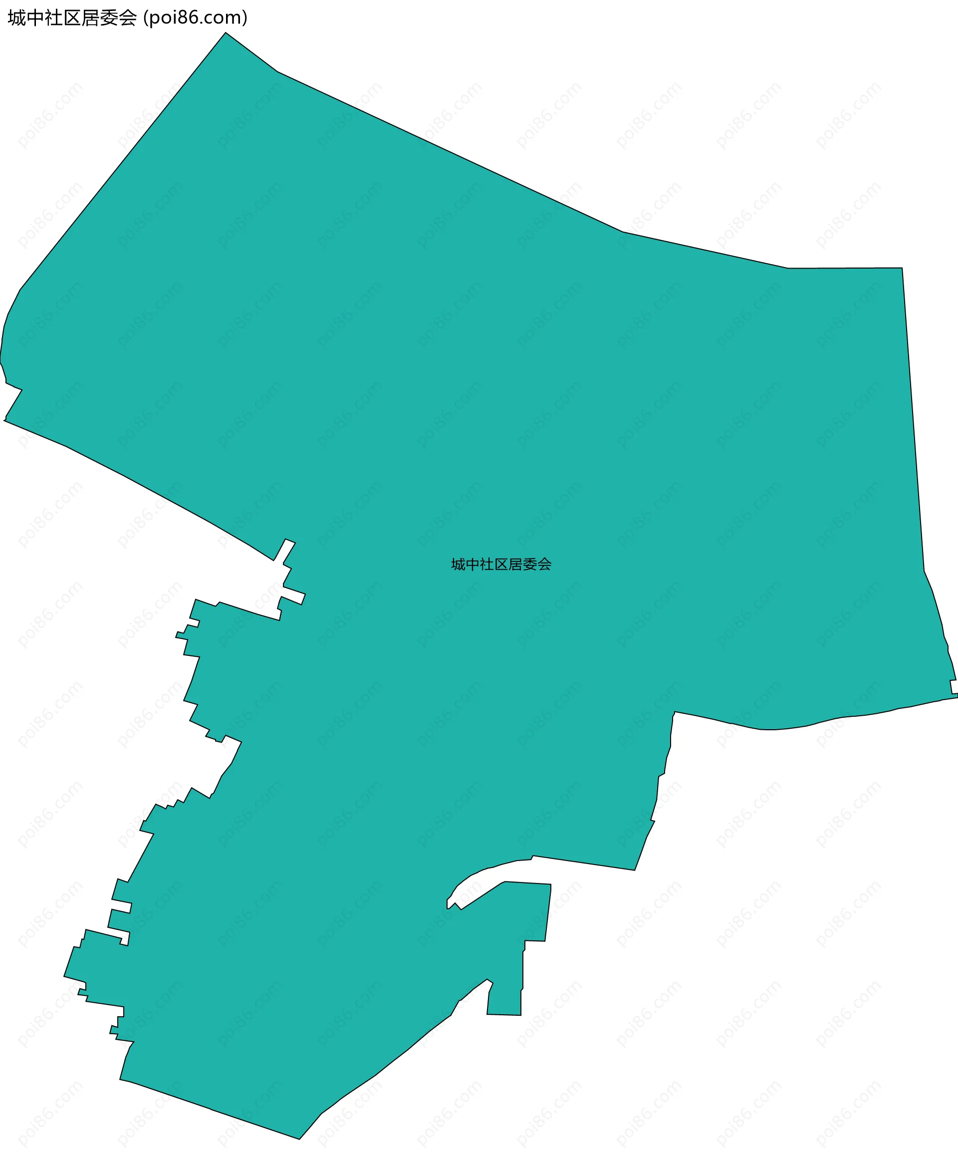 城中社区居委会边界地图
