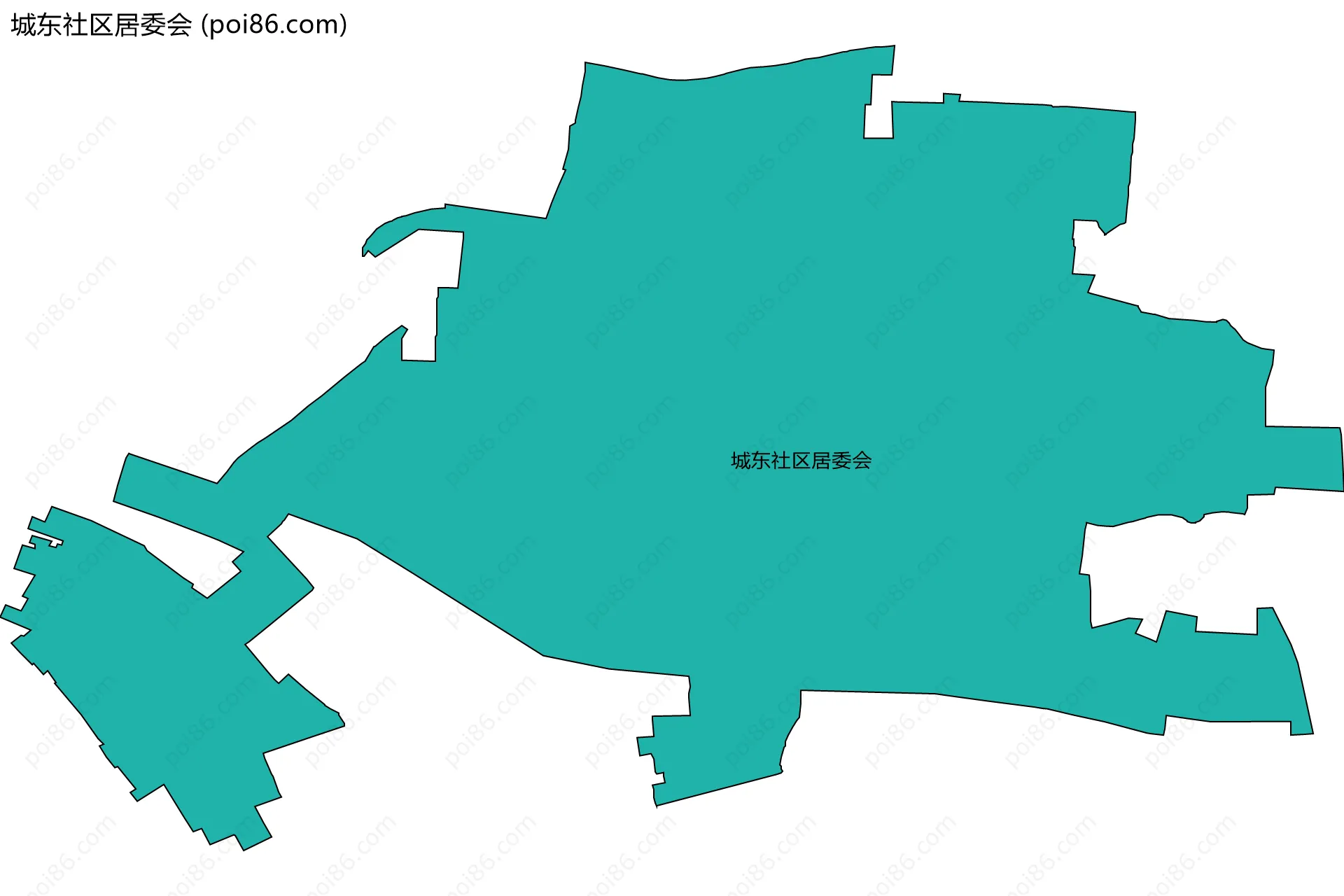 城东社区居委会边界地图