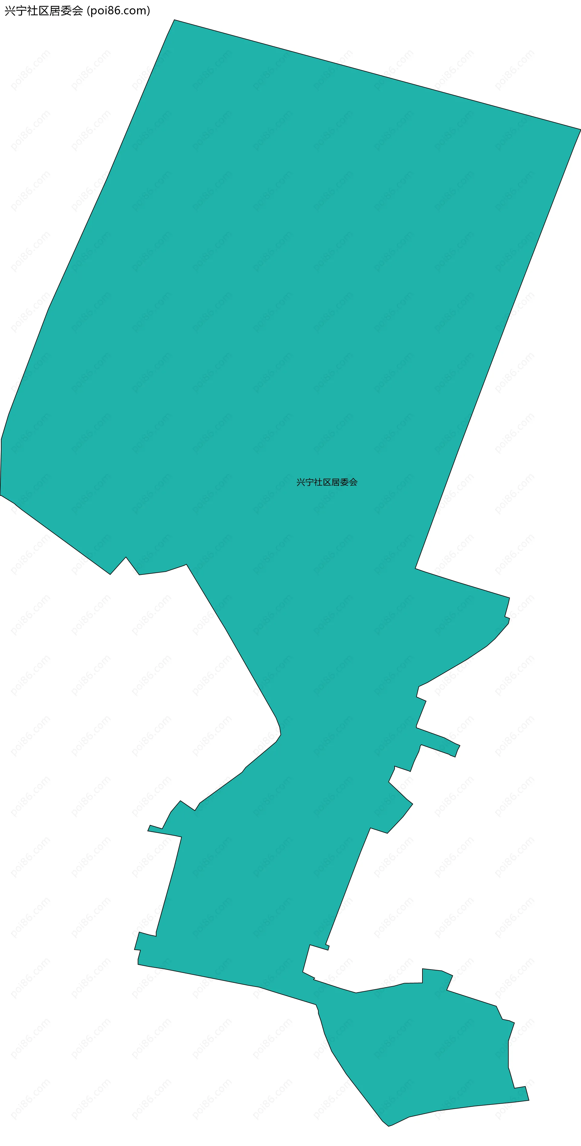兴宁社区居委会边界地图