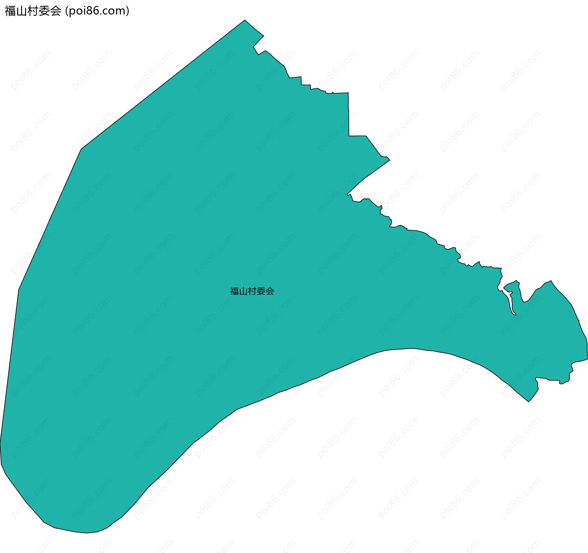 福山村委会边界地图
