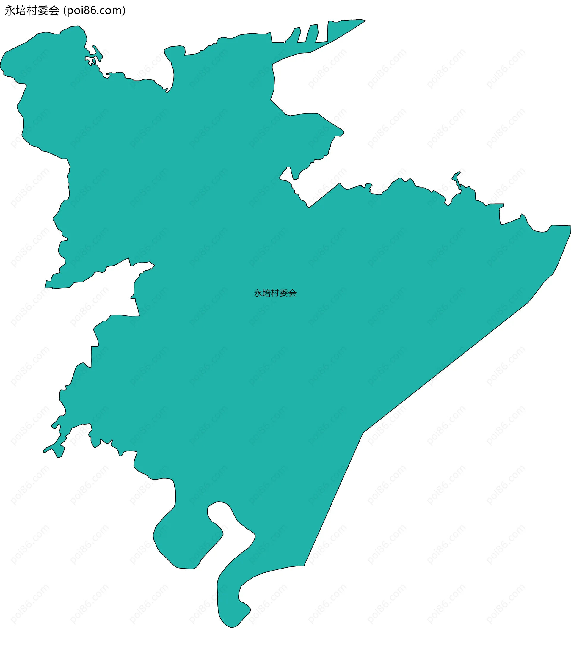 永培村委会边界地图