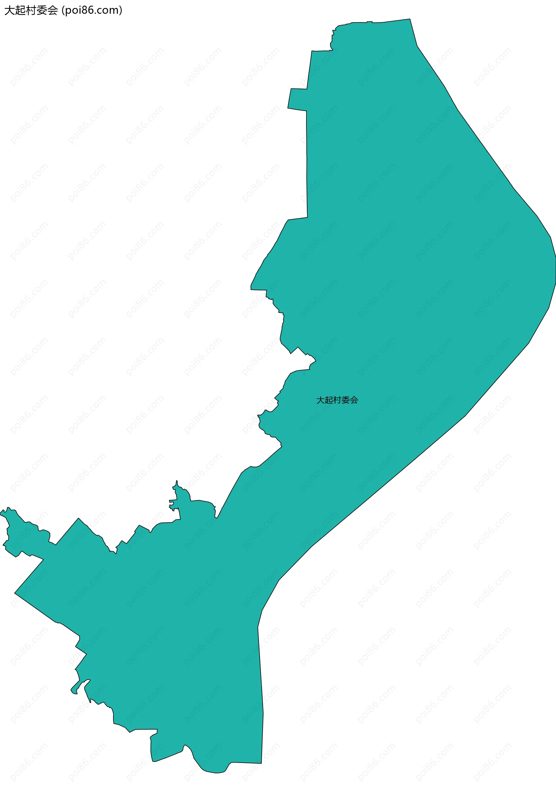 大起村委会边界地图