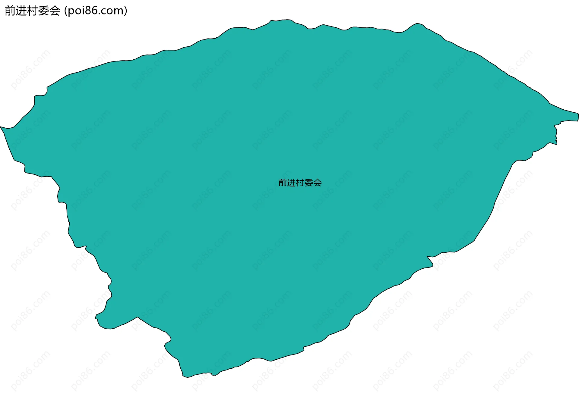 前进村委会边界地图