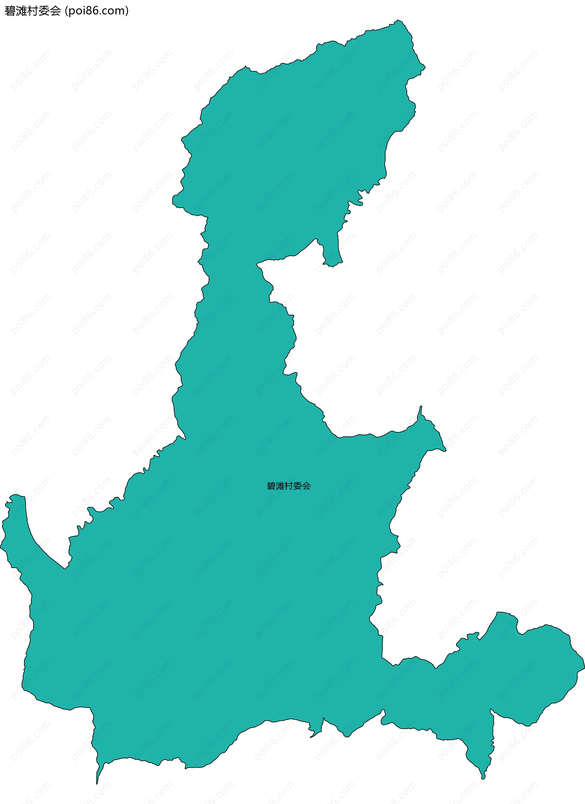 碧滩村委会边界地图