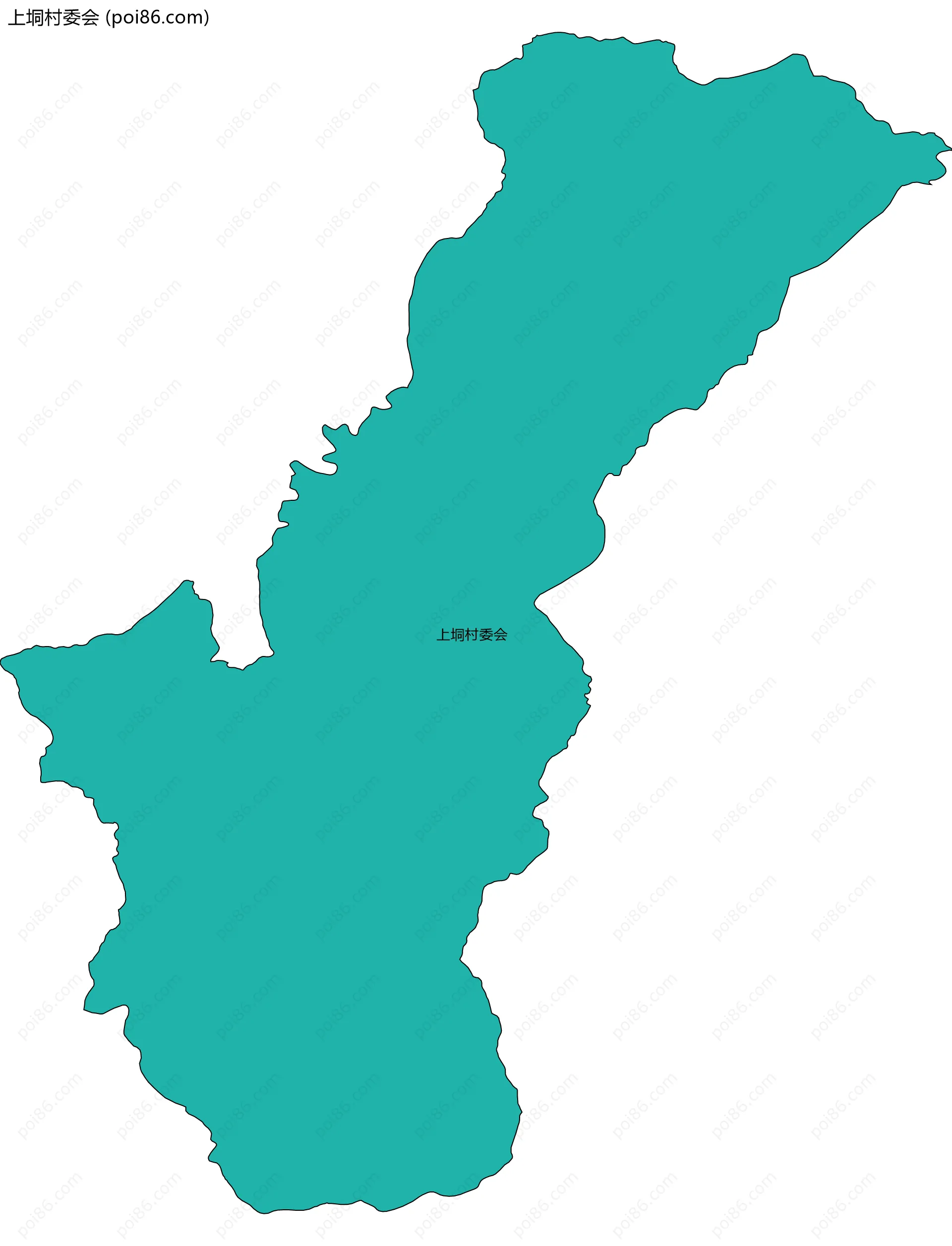 上垌村委会边界地图