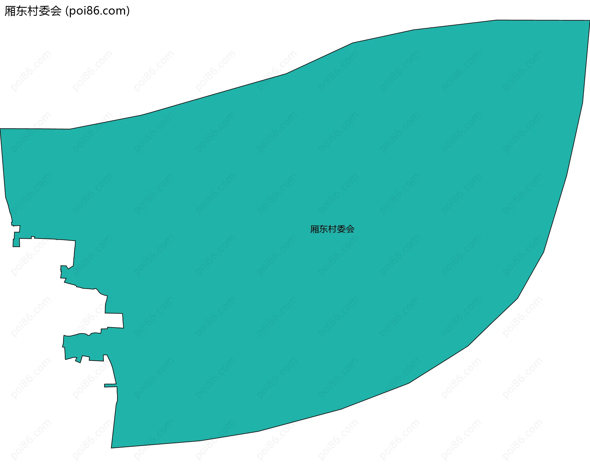 厢东村委会边界地图