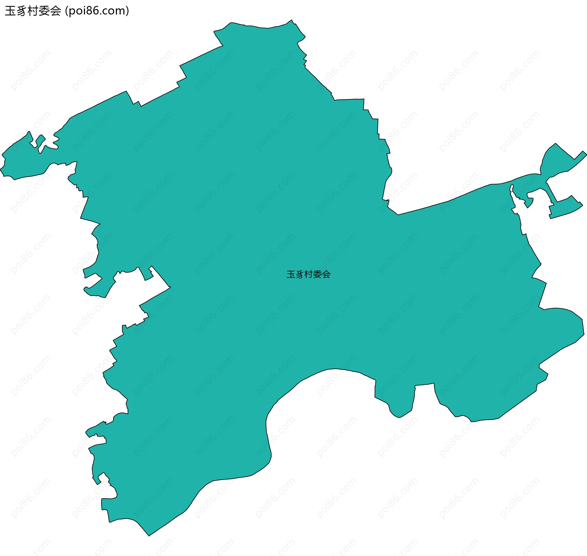 玉豸村委会边界地图