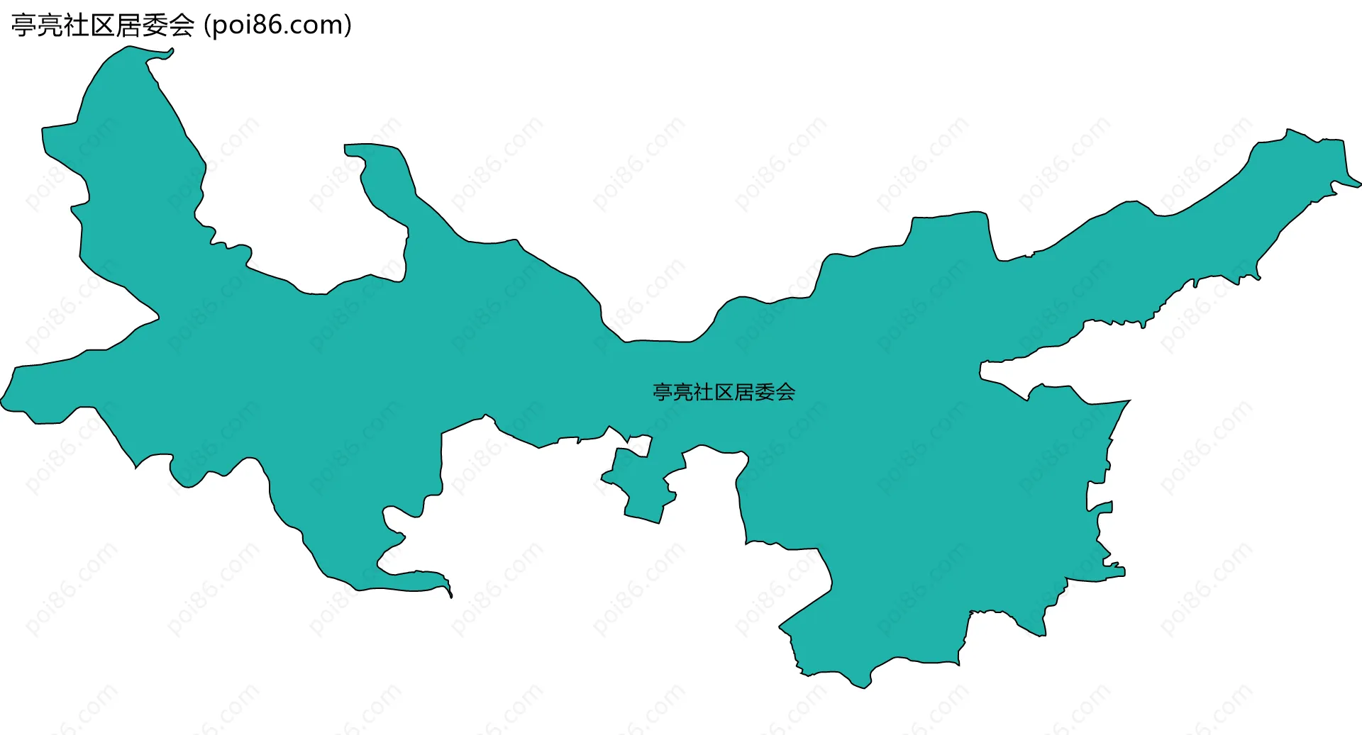 亭亮社区居委会边界地图