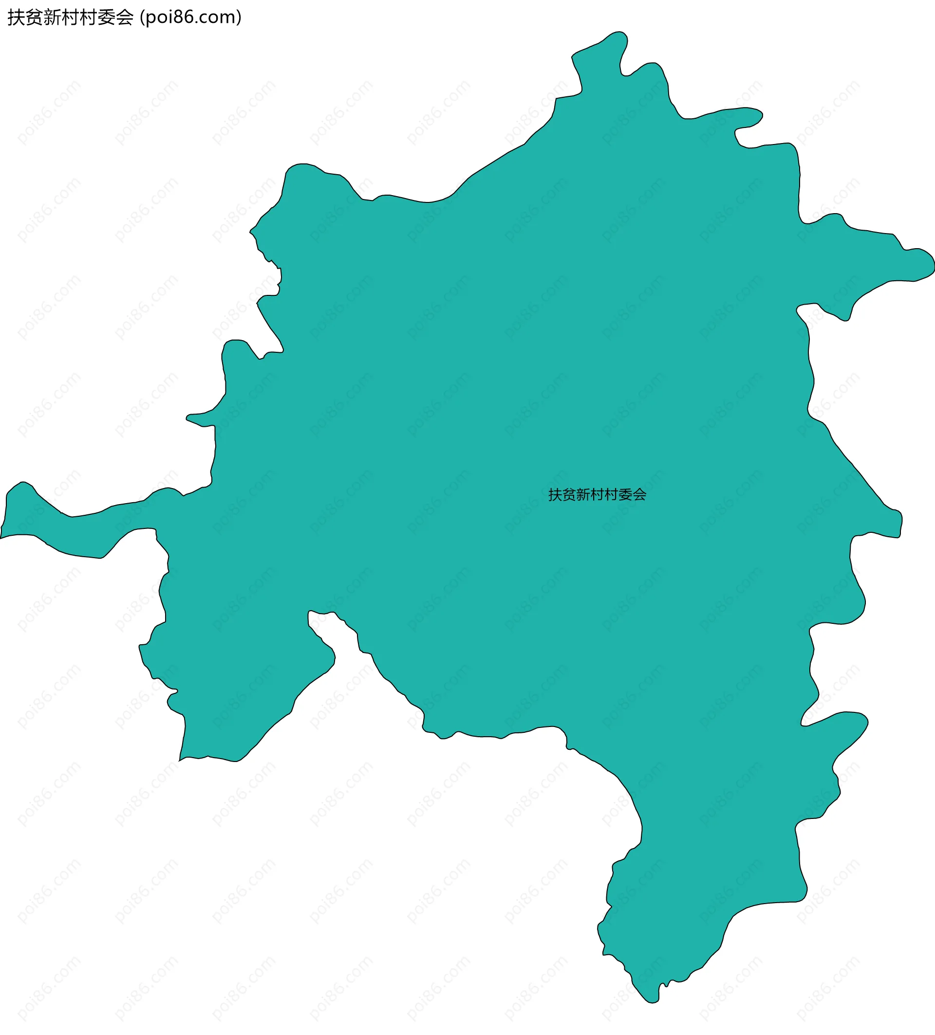 扶贫新村村委会边界地图