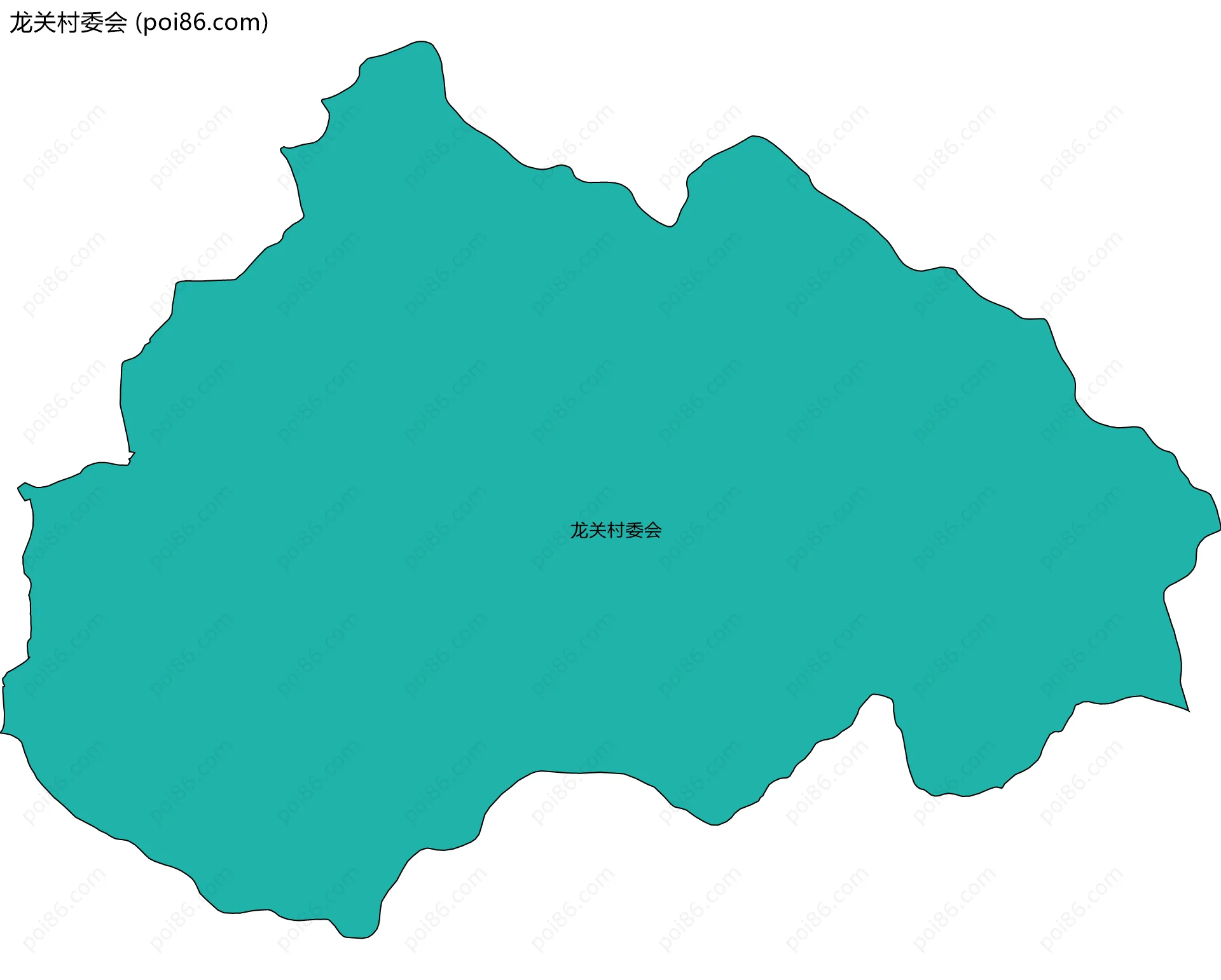 龙关村委会边界地图