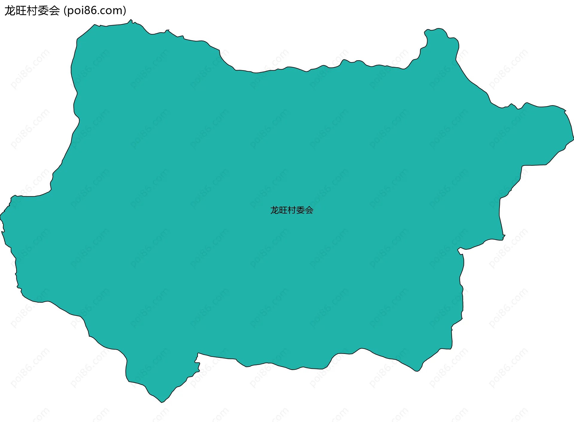 龙旺村委会边界地图