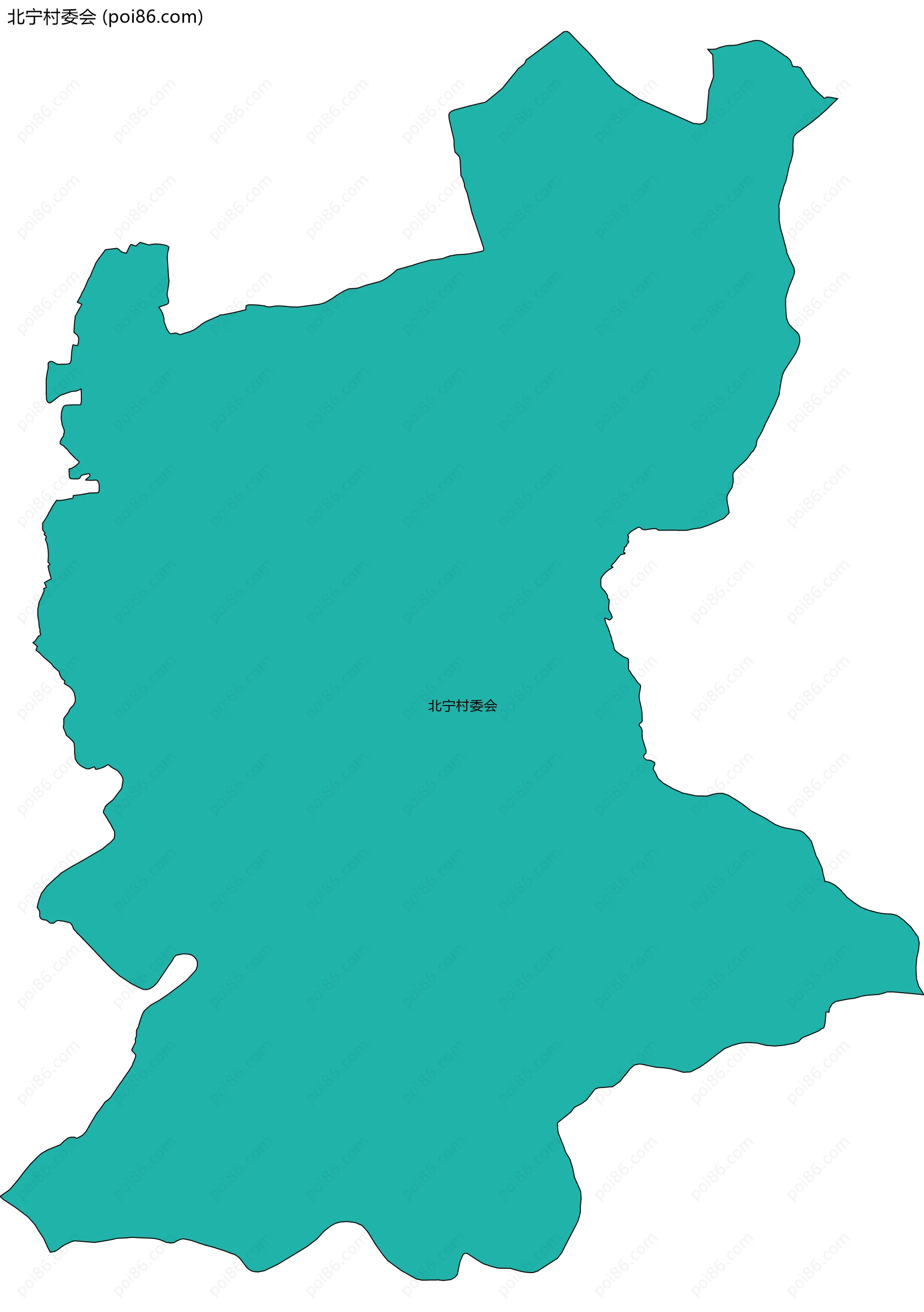 北宁村委会边界地图