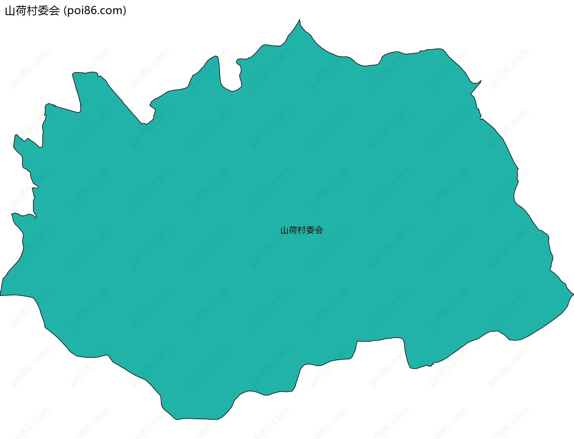 山荷村委会边界地图