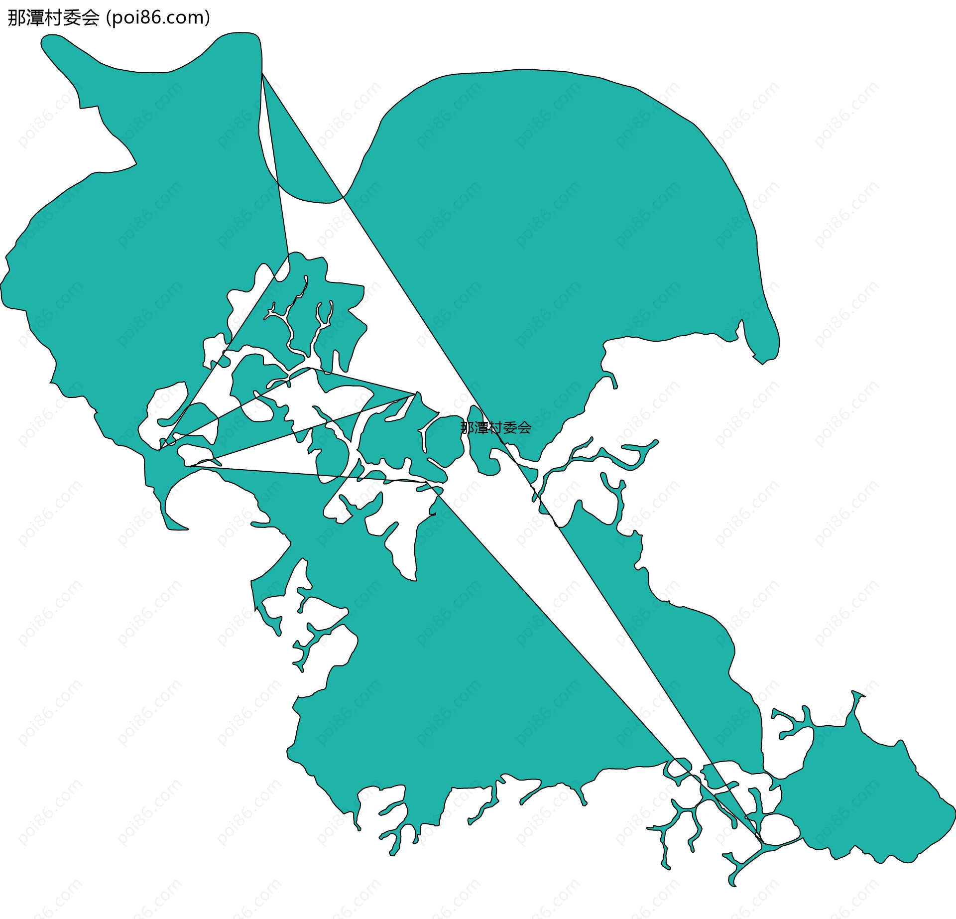 那潭村委会边界地图