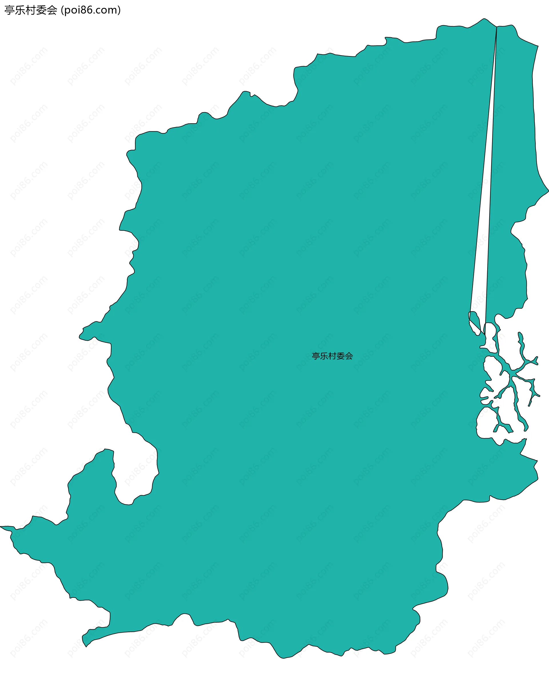 亭乐村委会边界地图