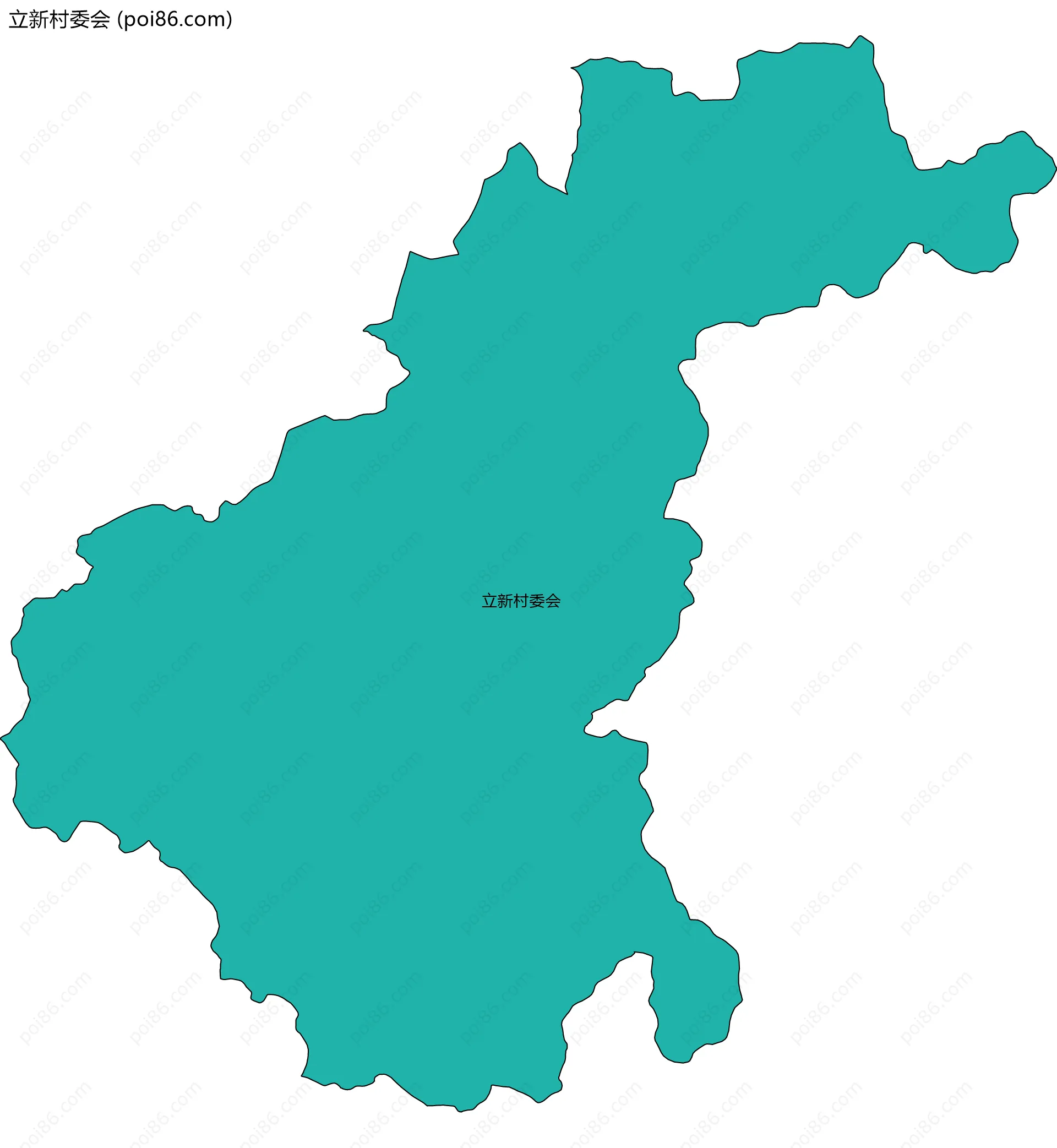 立新村委会边界地图