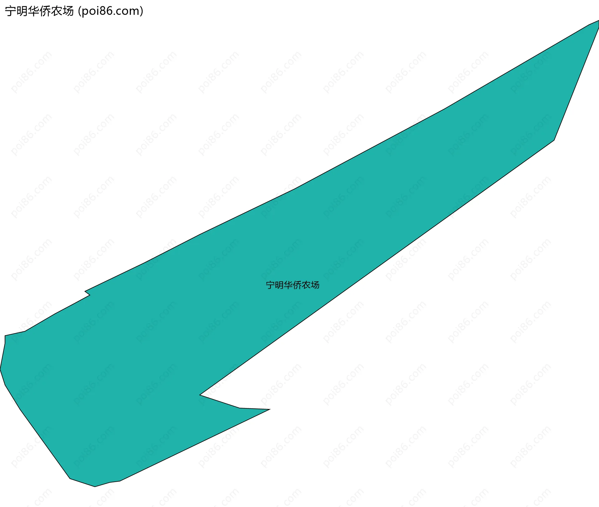 宁明华侨农场边界地图