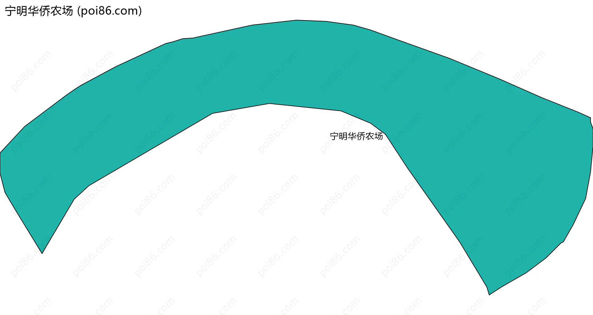 宁明华侨农场边界地图