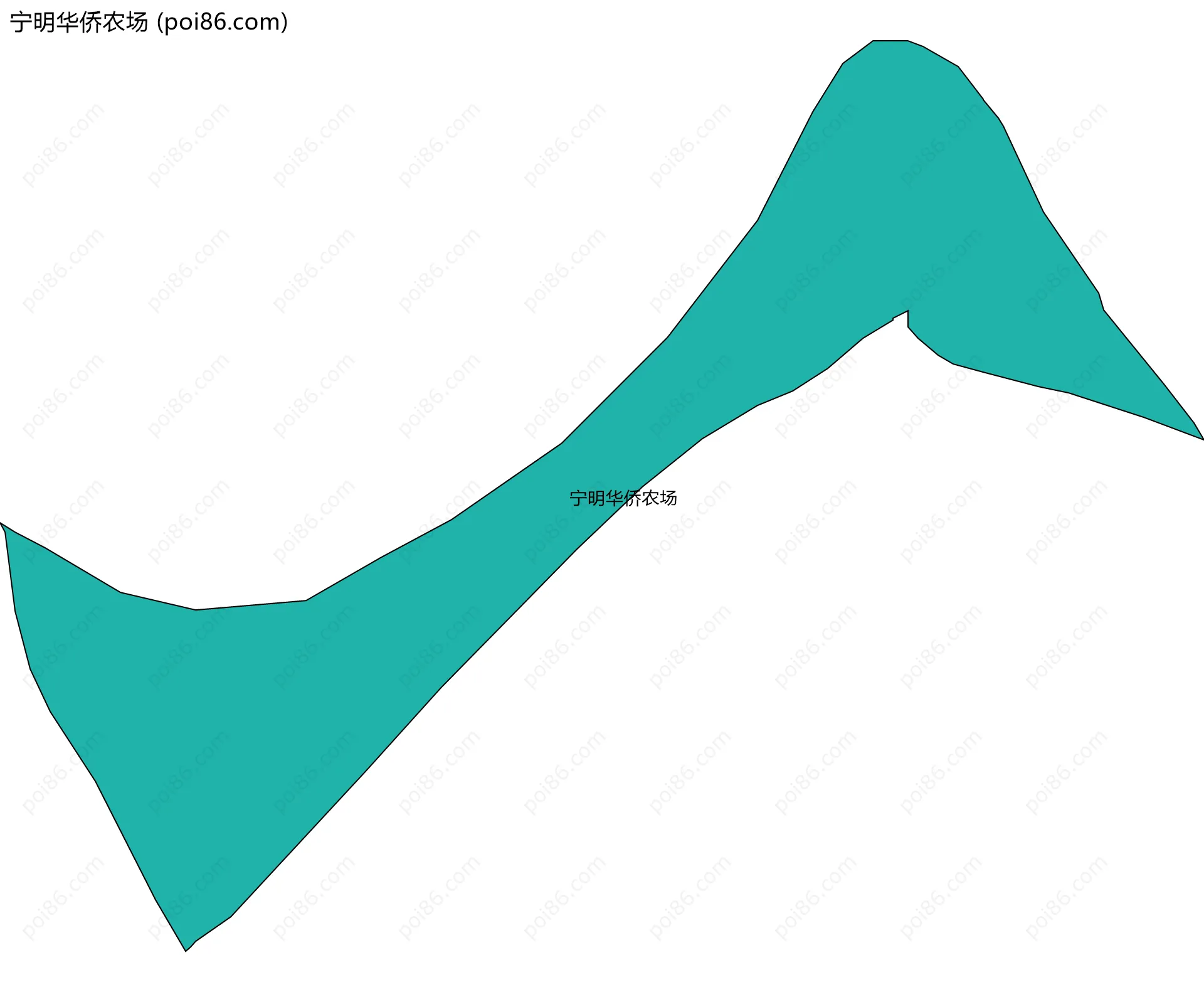 宁明华侨农场边界地图