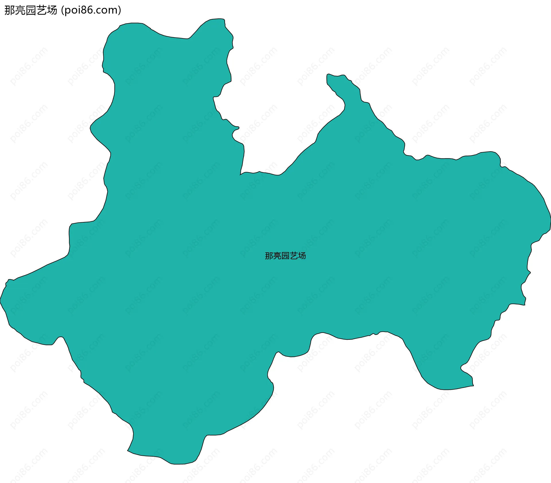 那亮园艺场边界地图