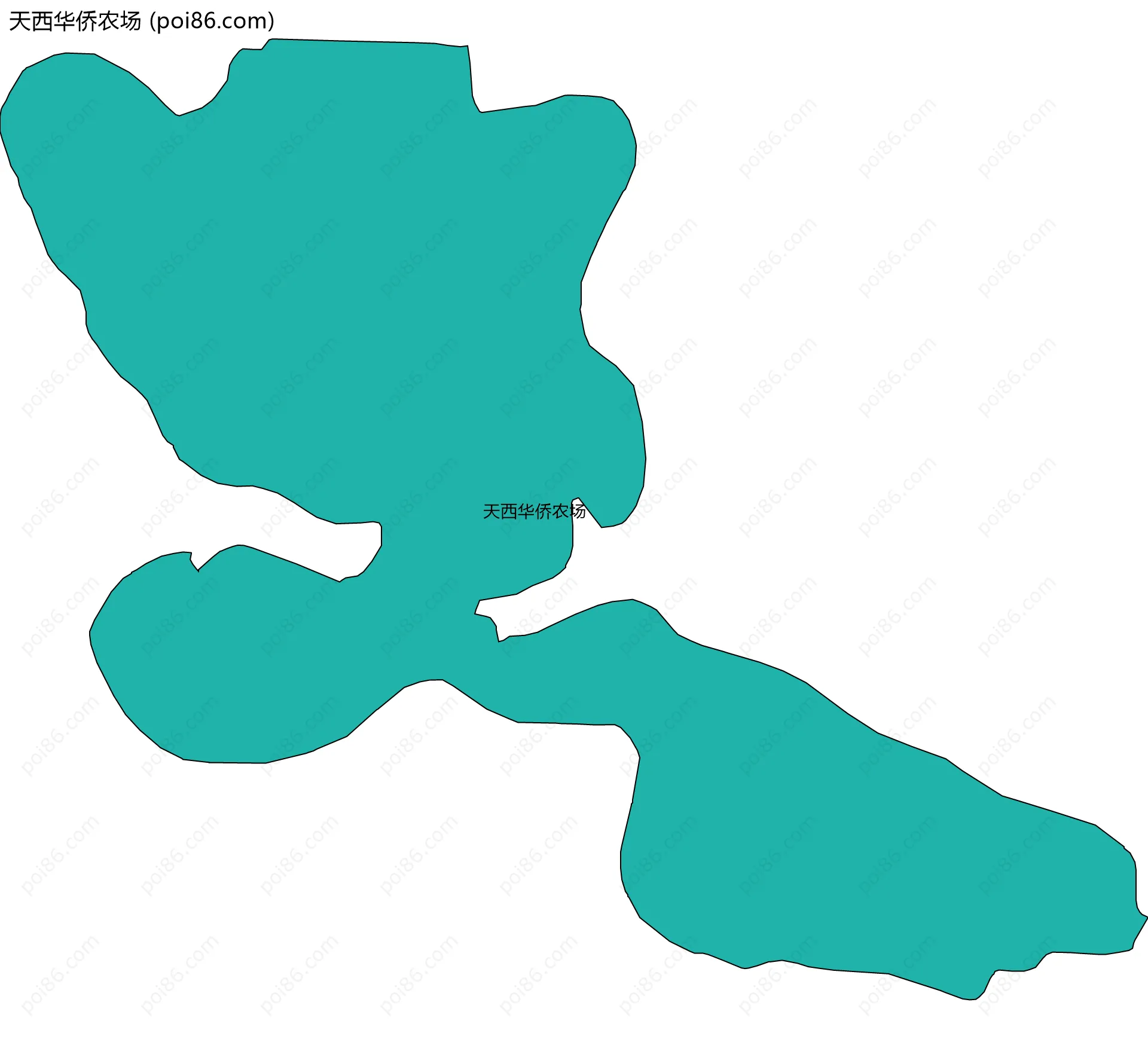 天西华侨农场边界地图