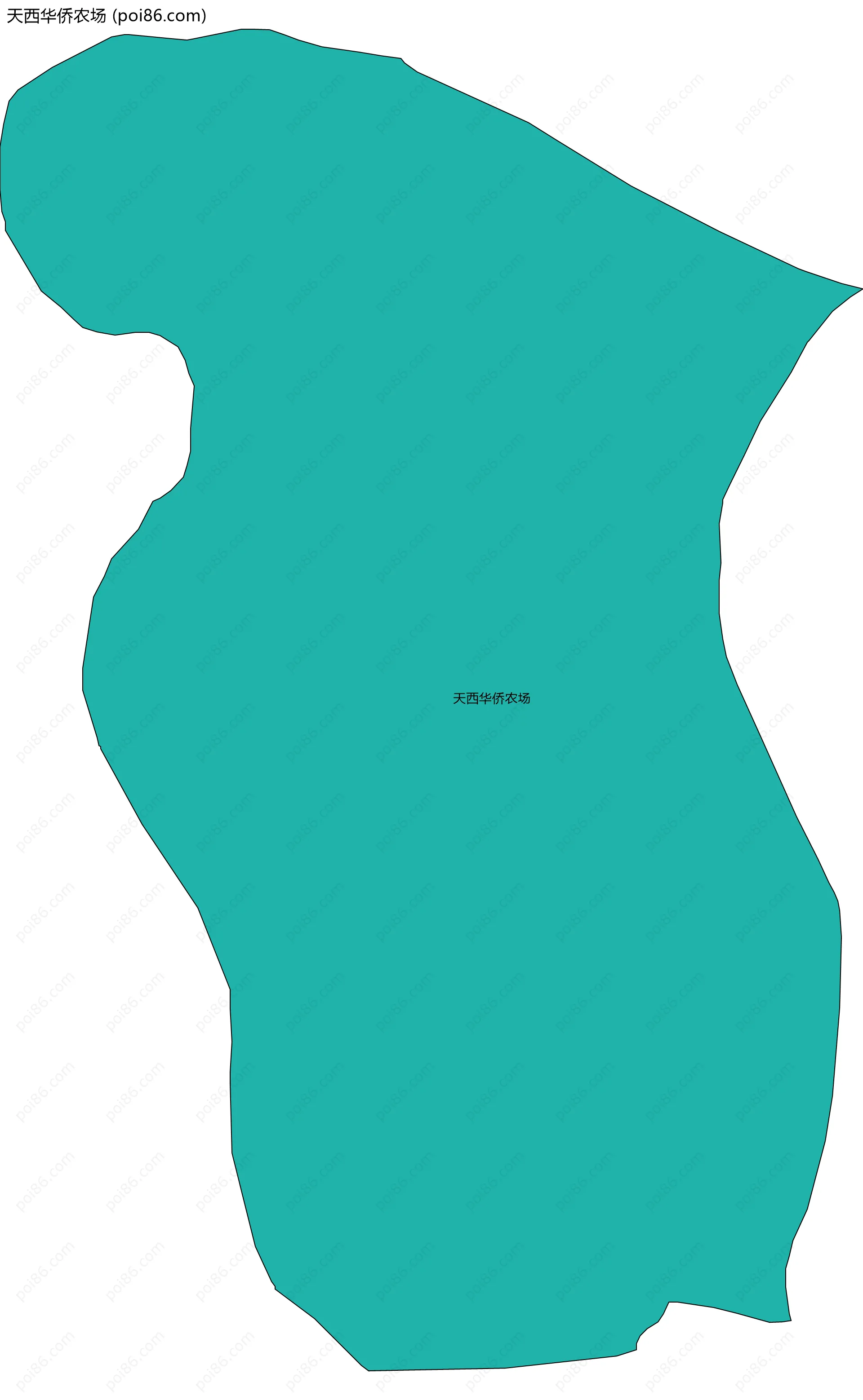 天西华侨农场边界地图