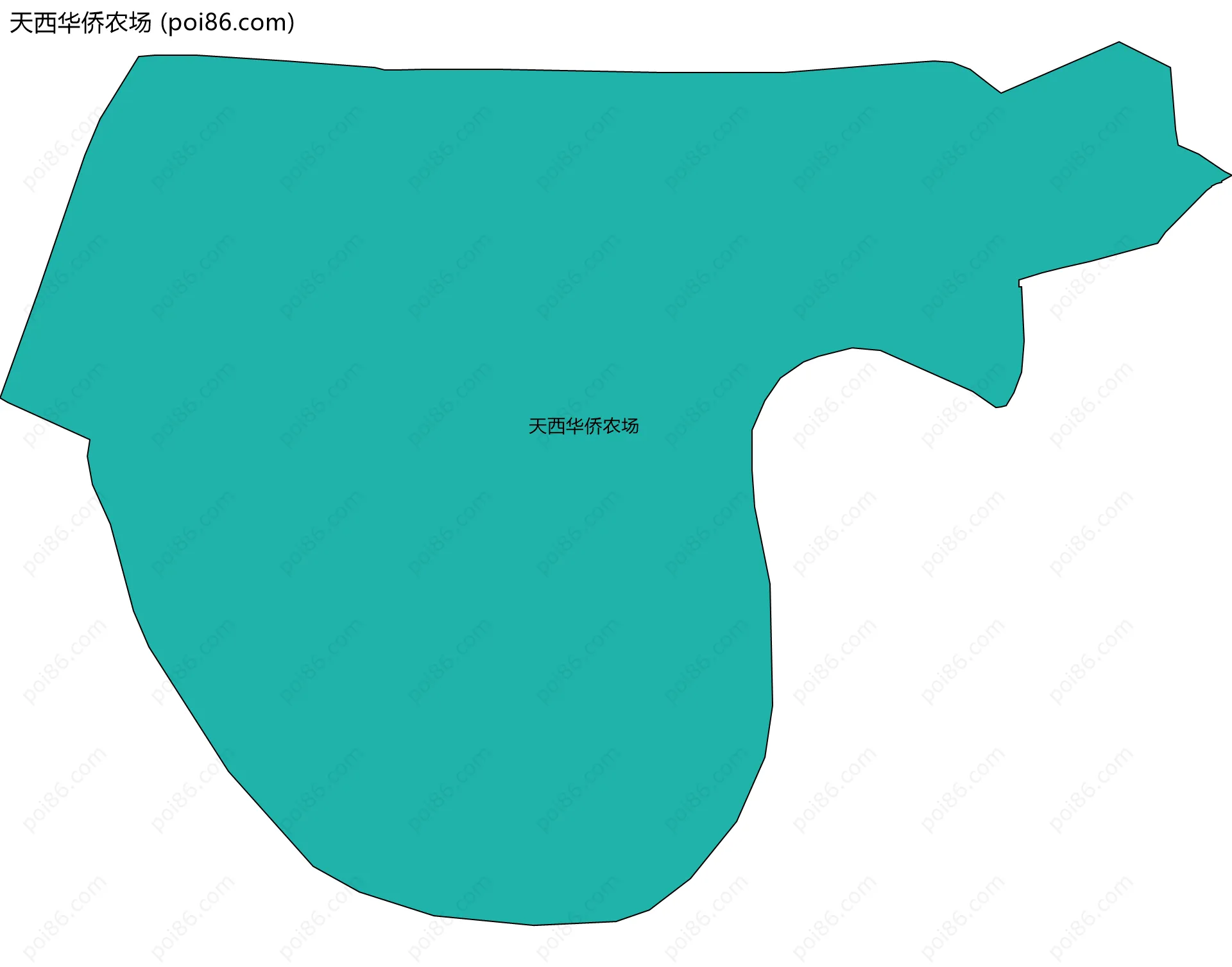 天西华侨农场边界地图