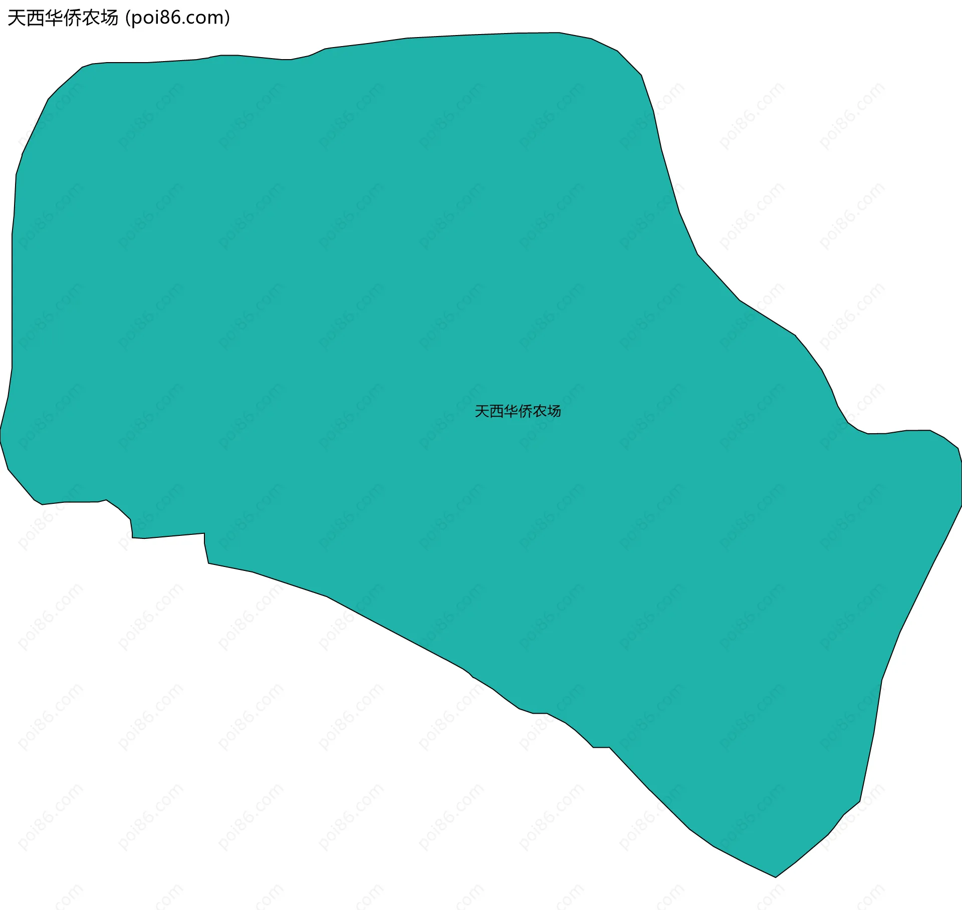 天西华侨农场边界地图