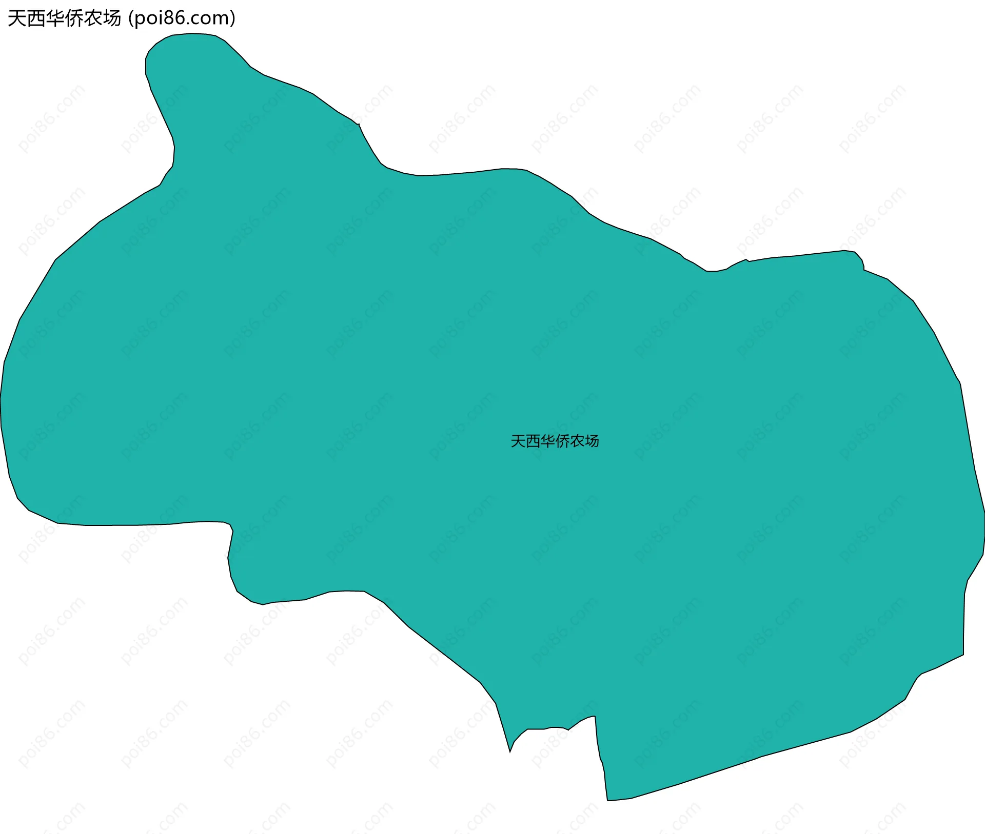 天西华侨农场边界地图
