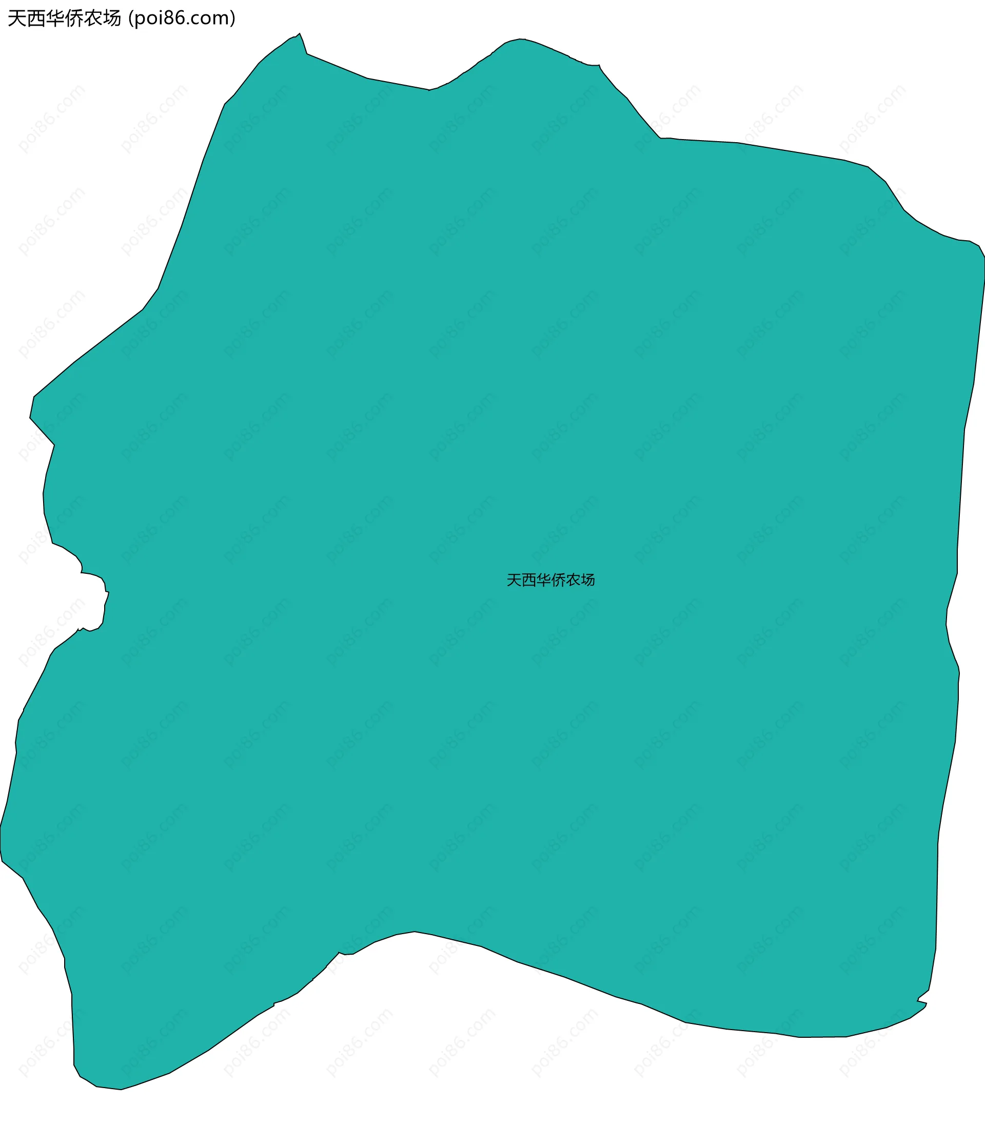 天西华侨农场边界地图