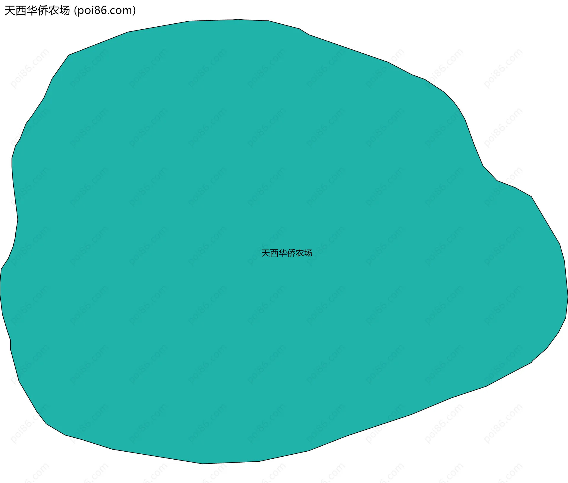天西华侨农场边界地图
