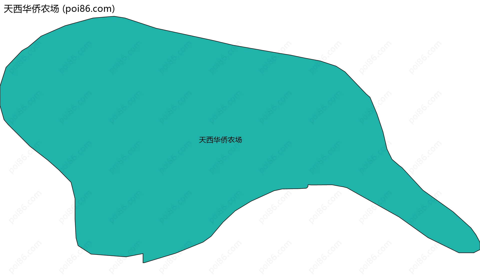 天西华侨农场边界地图