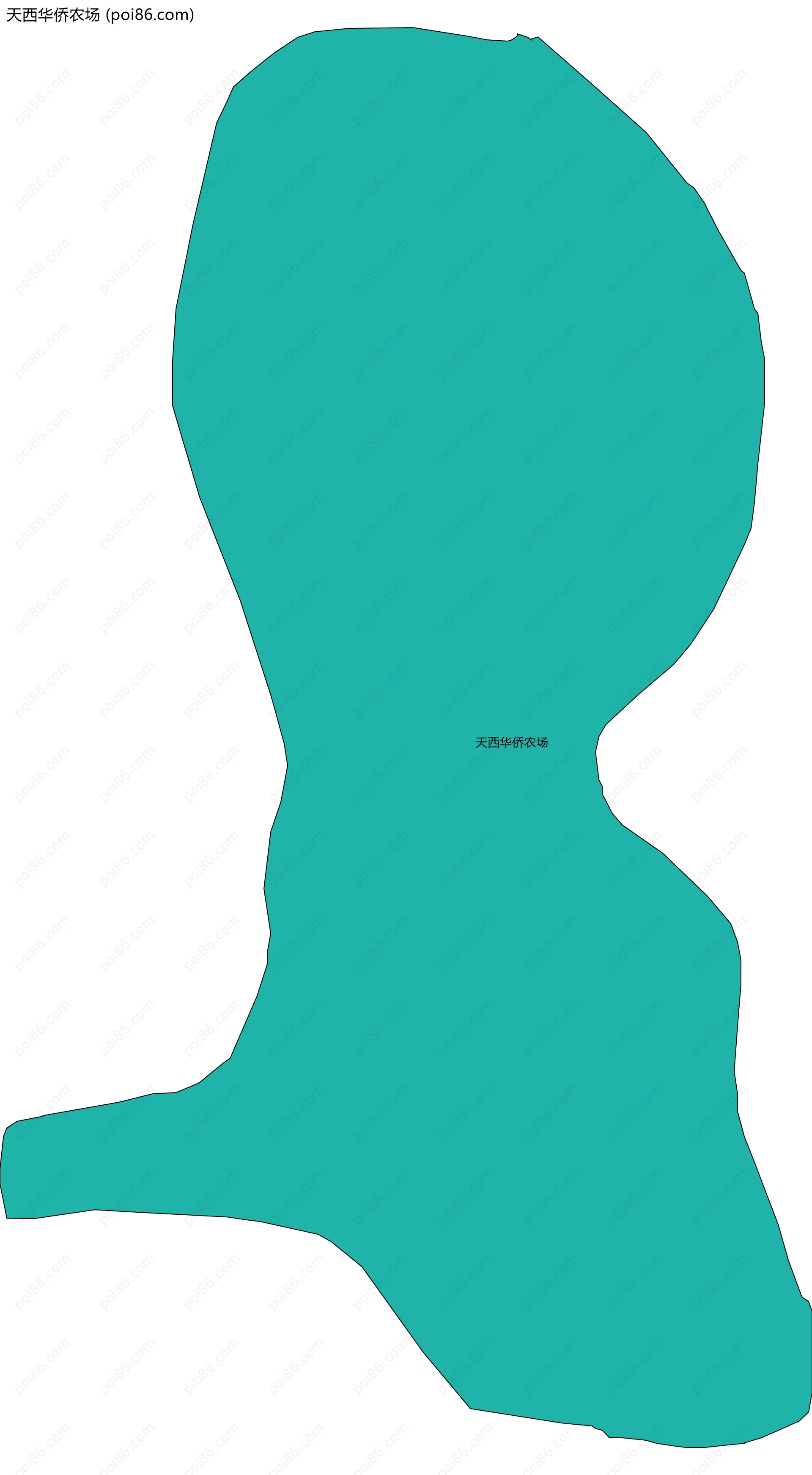 天西华侨农场边界地图