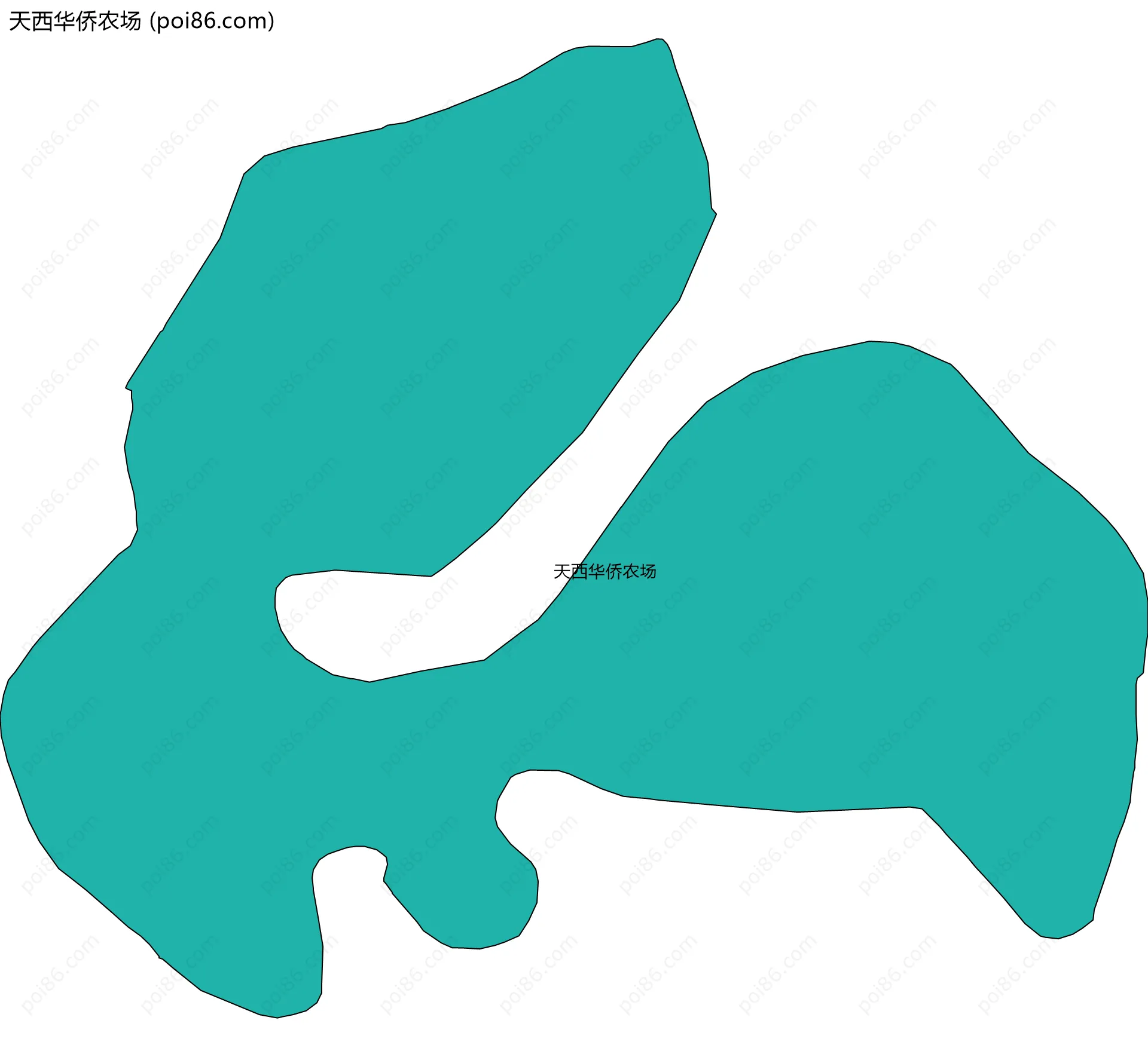 天西华侨农场边界地图