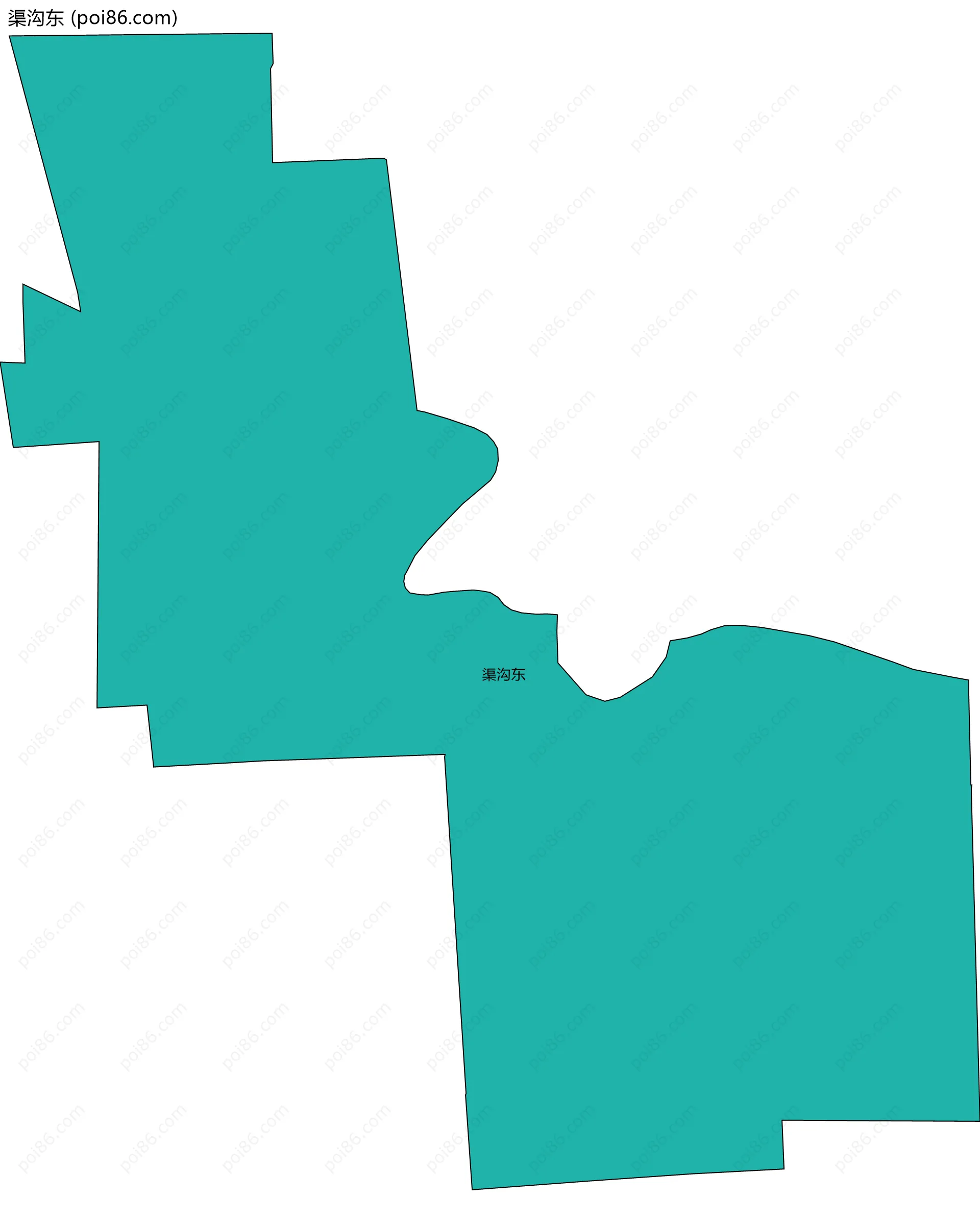 渠沟东边界地图