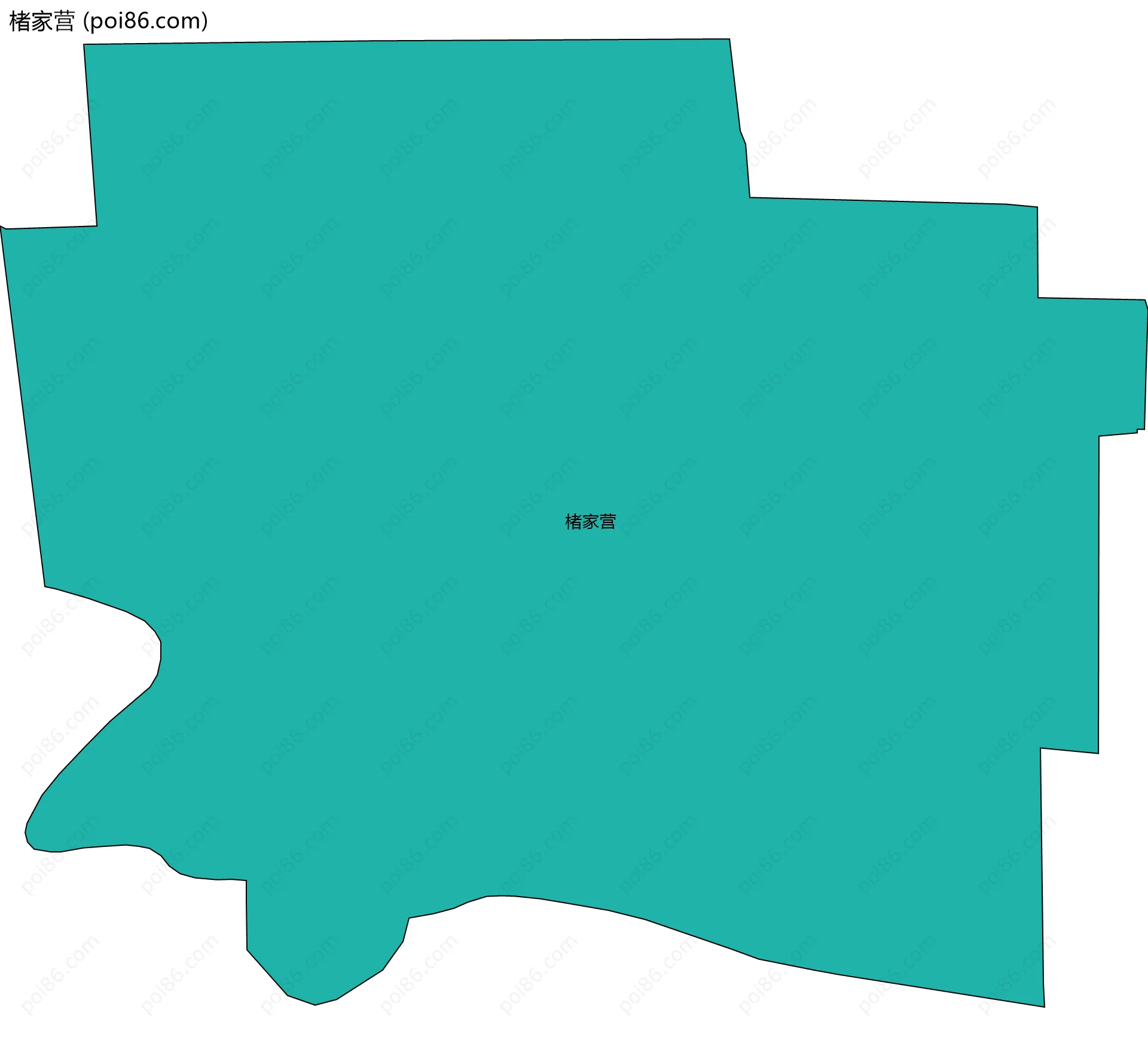 楮家营边界地图