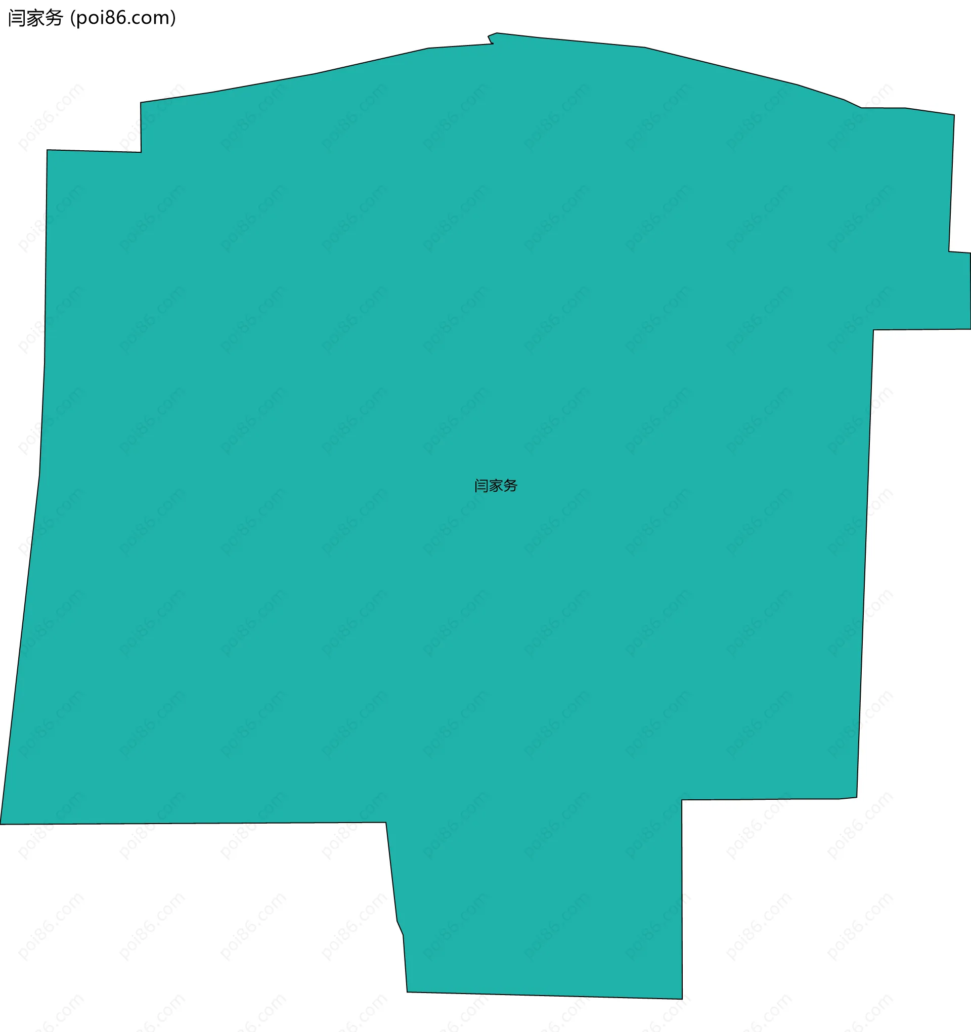 闫家务边界地图