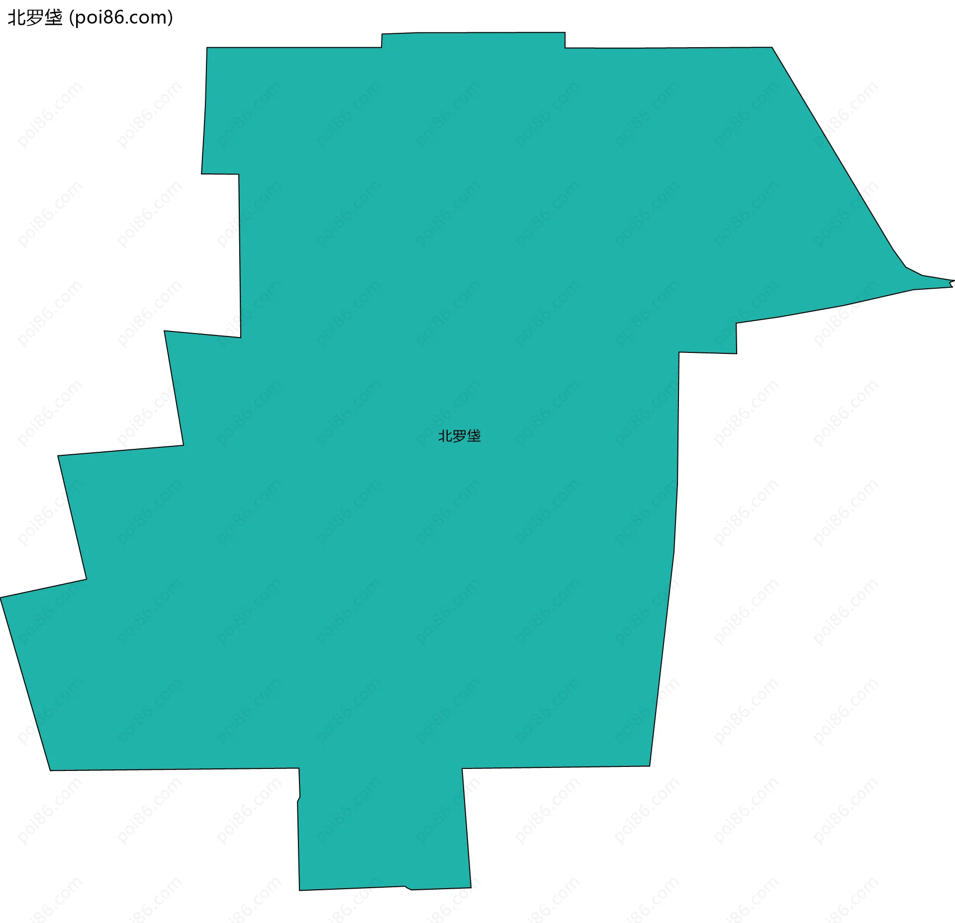 北罗垡边界地图