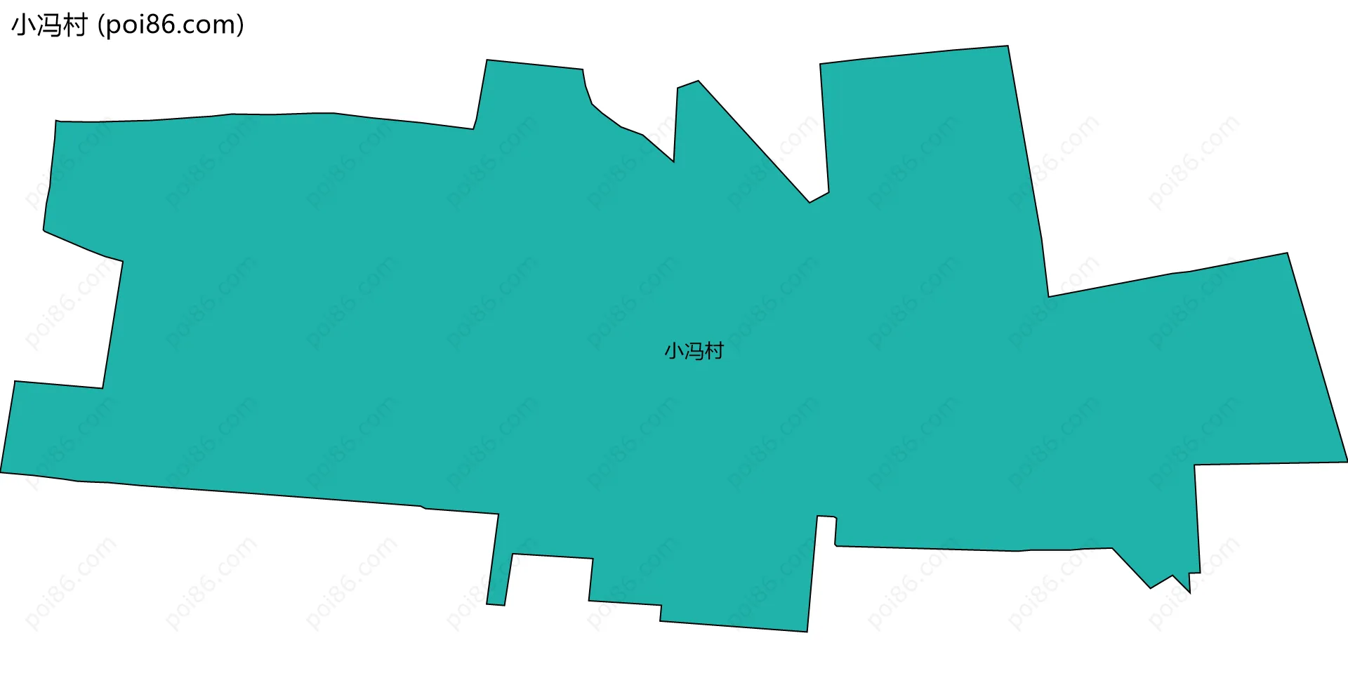 小冯村边界地图