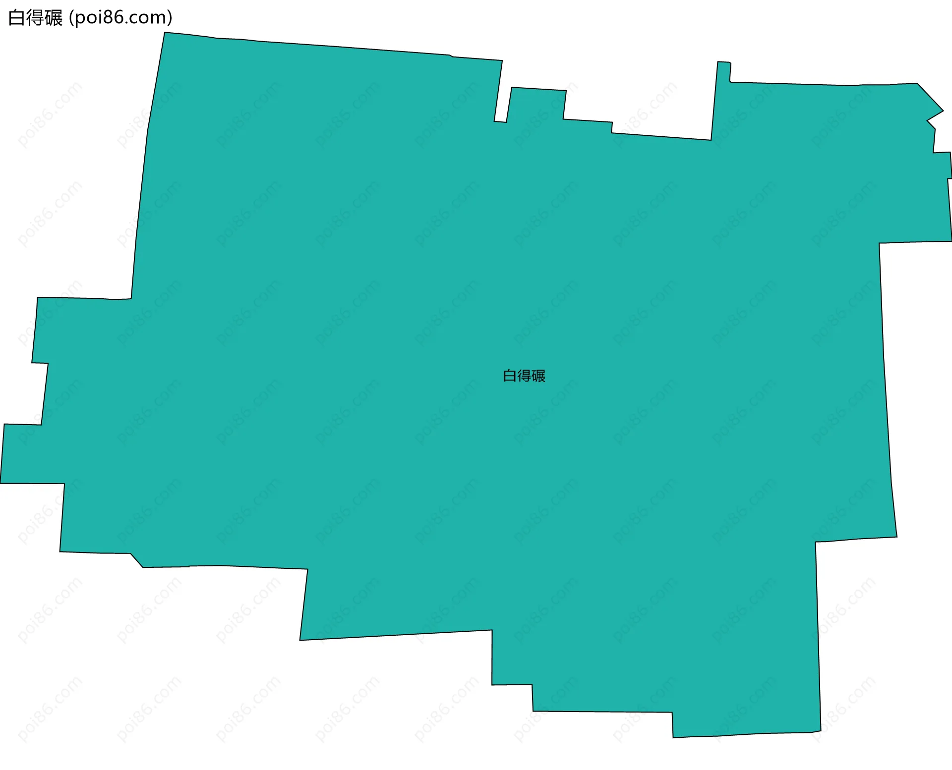 白得碾边界地图