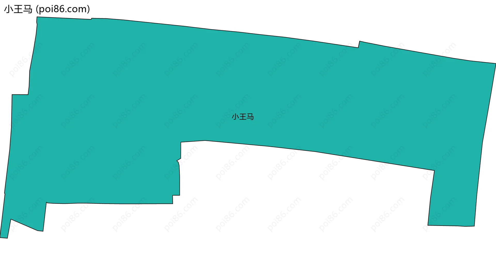 小王马边界地图