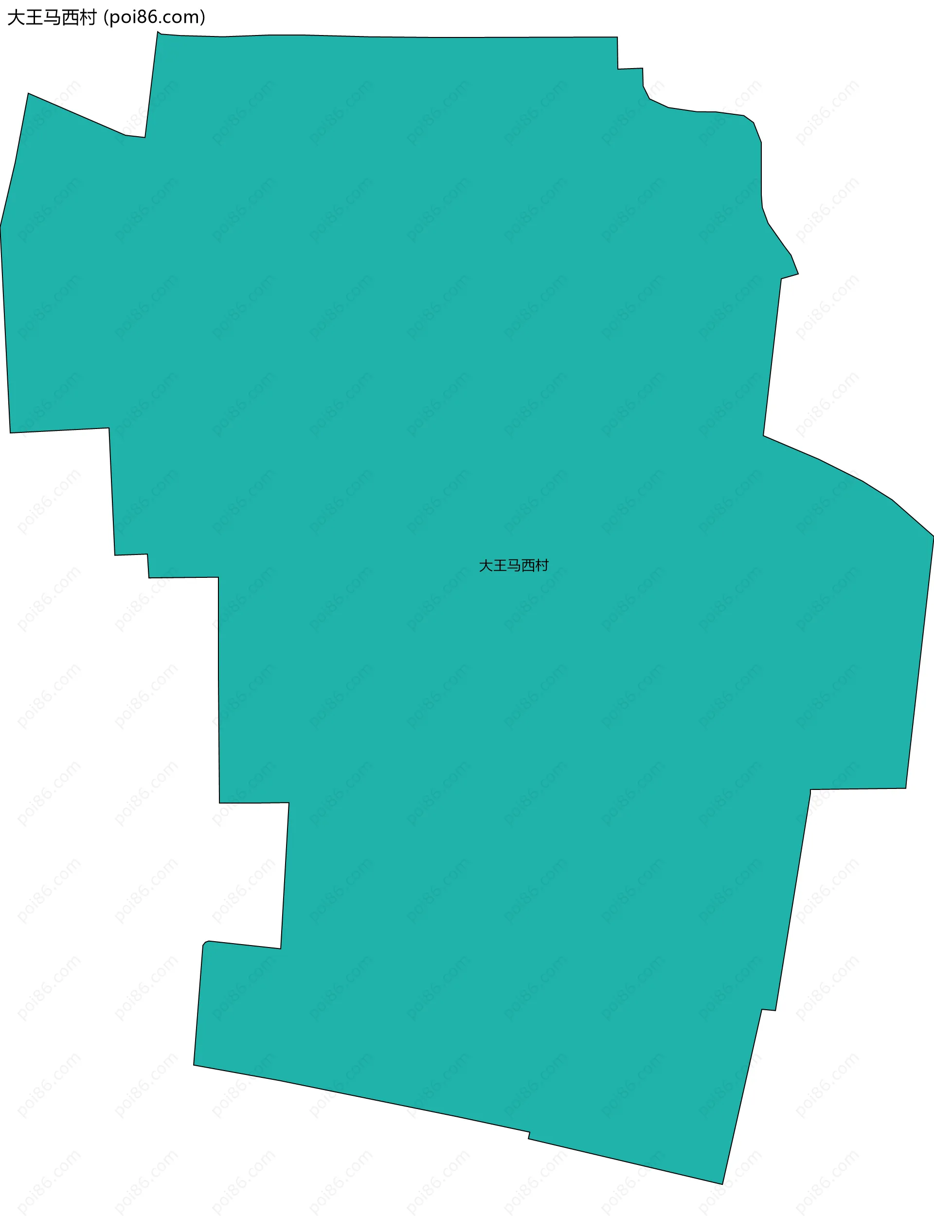 大王马西村边界地图